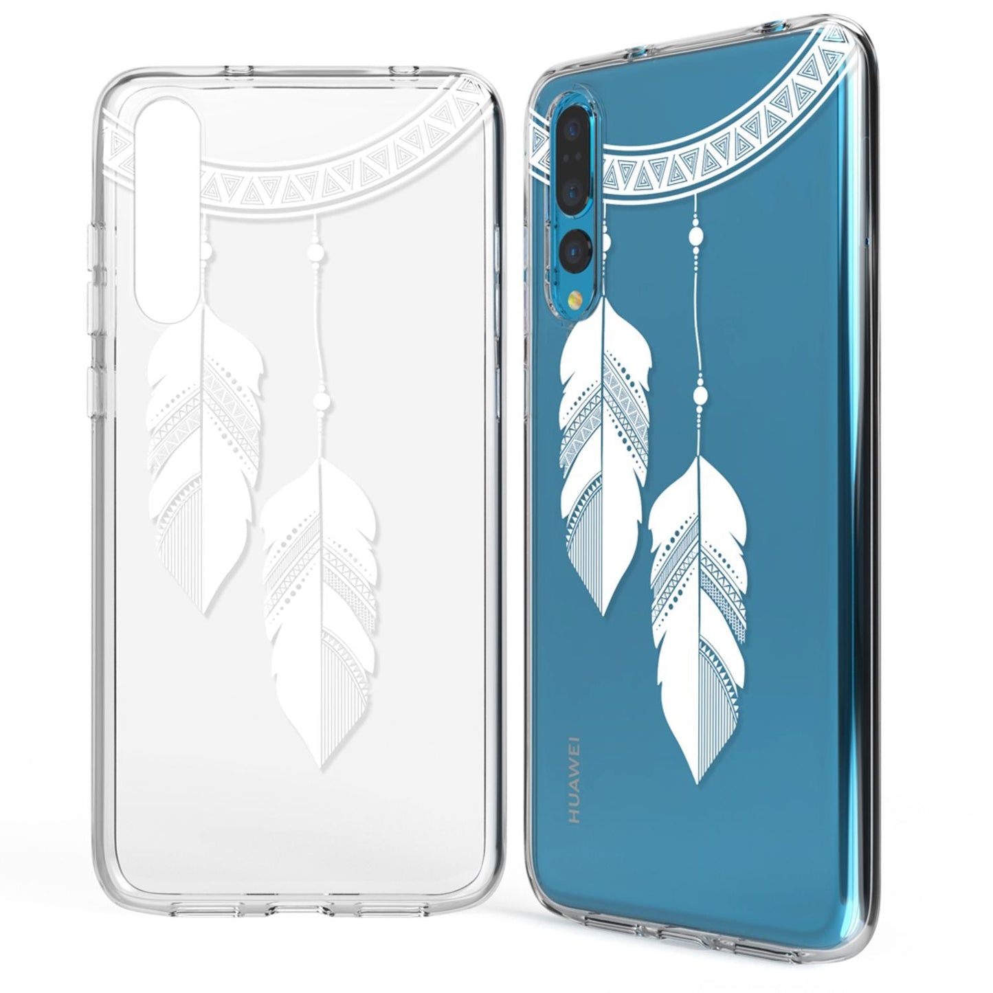 Husă din silicon pentru Huawei P20 Pro cu design, transparentă - subțire, transparentă, potrivire perfectă