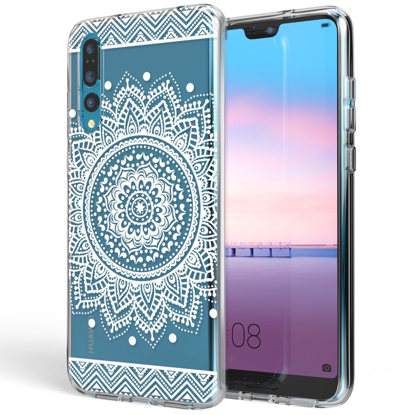 Husă din silicon pentru Huawei P20 Pro cu design, transparentă - subțire, transparentă, potrivire perfectă