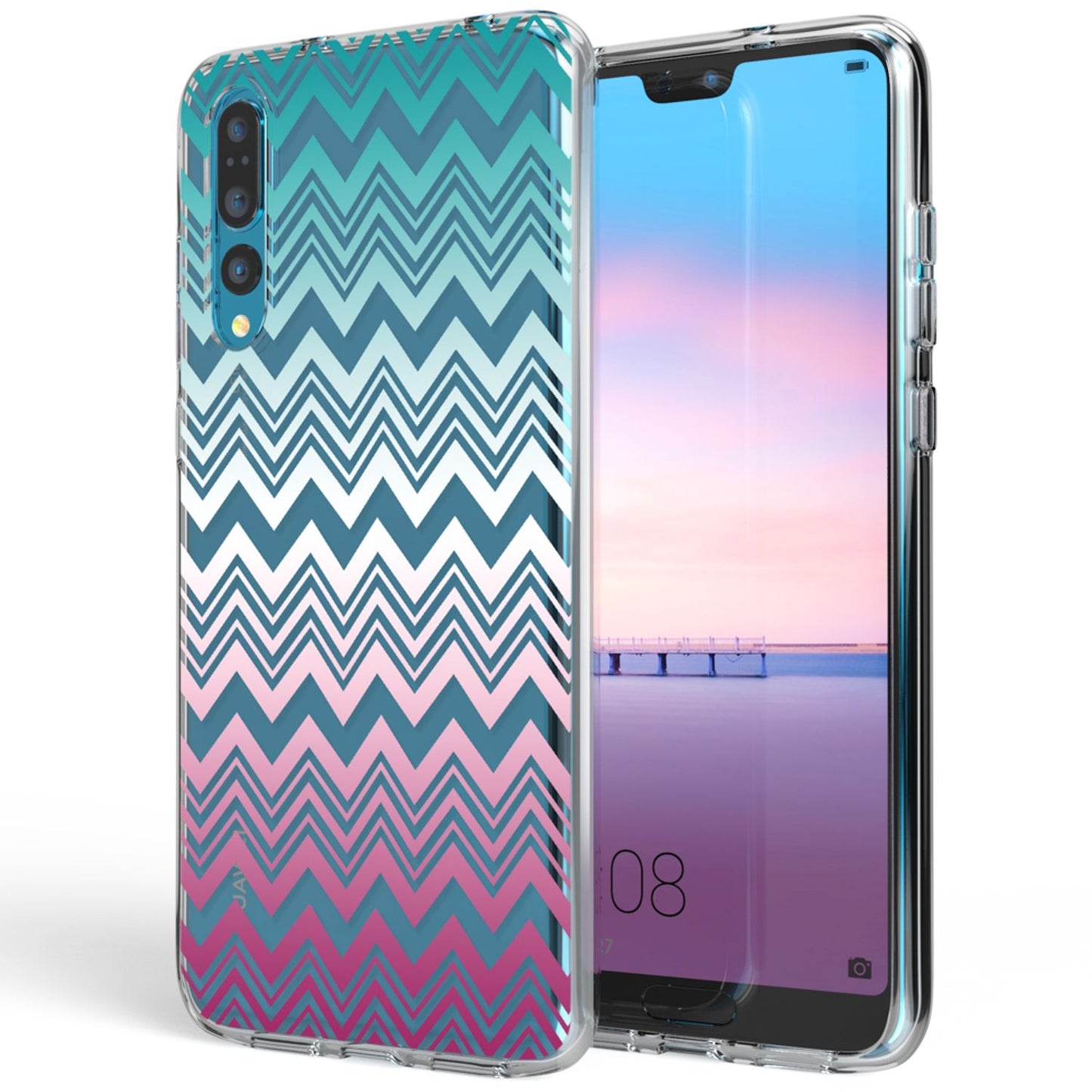 Husă din silicon pentru Huawei P20 Pro cu design, transparentă - subțire, transparentă, potrivire perfectă
