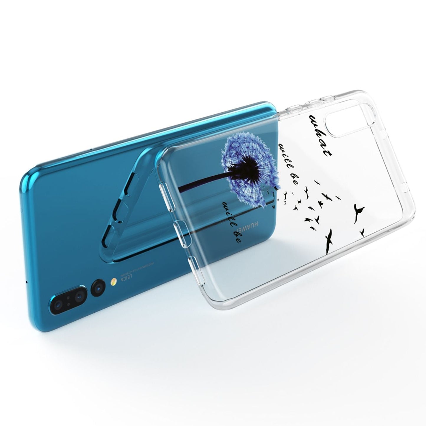 Husă din silicon pentru Huawei P20 Pro cu design, transparentă - subțire, transparentă, potrivire perfectă