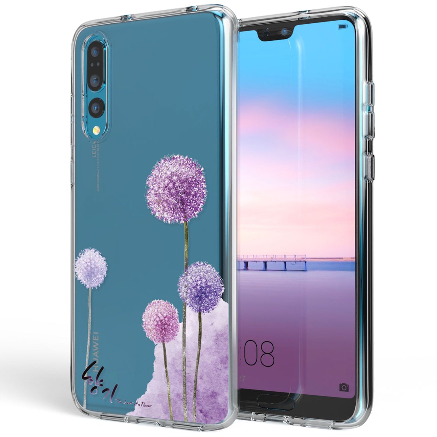 Husă din silicon pentru Huawei P20 Pro cu design, transparentă - subțire, transparentă, potrivire perfectă