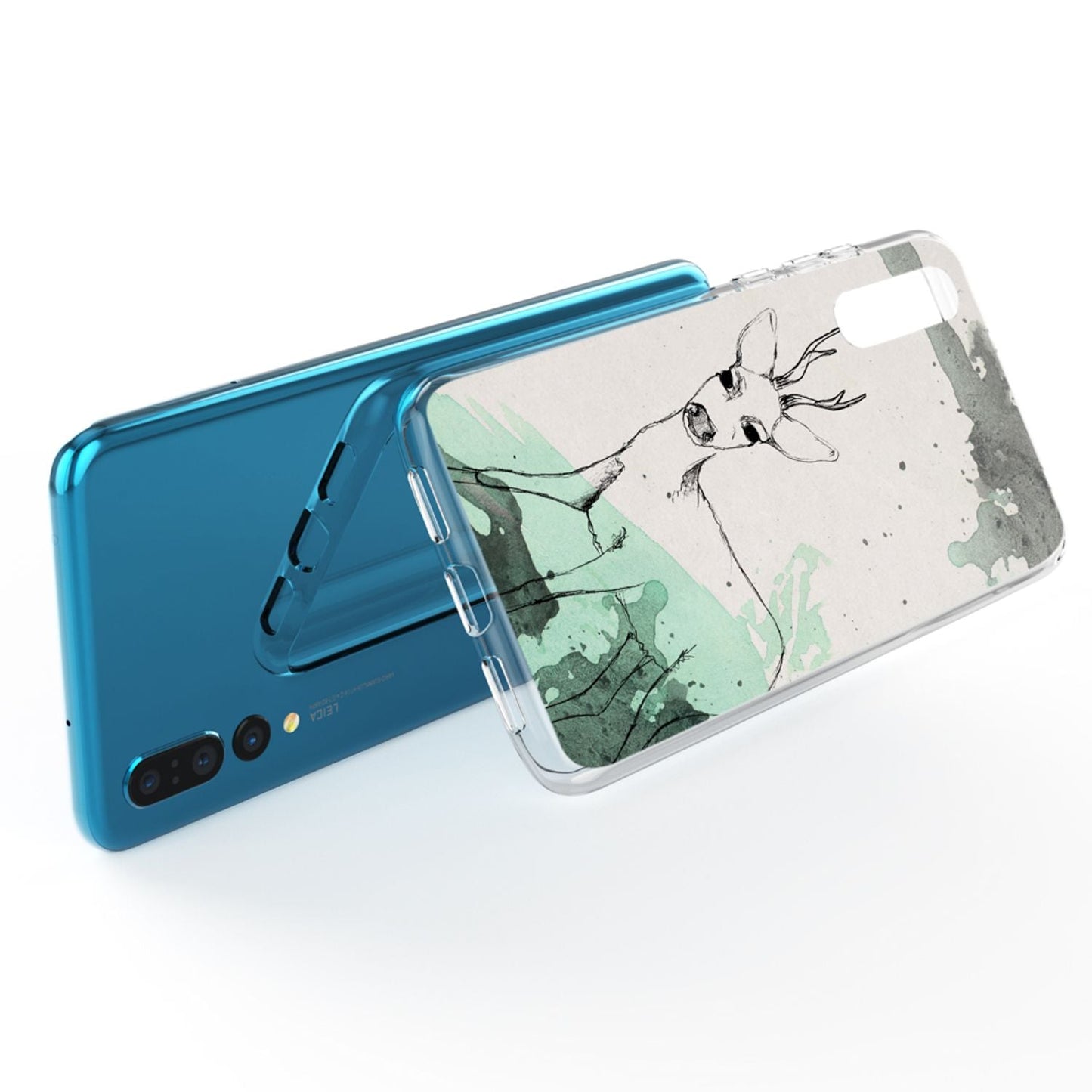 Husă din silicon pentru Huawei P20 Pro cu design, transparentă - subțire, transparentă, potrivire perfectă