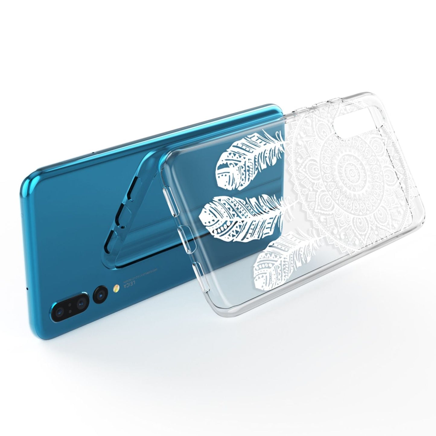 Husă din silicon pentru Huawei P20 Pro cu design, transparentă - subțire, transparentă, potrivire perfectă