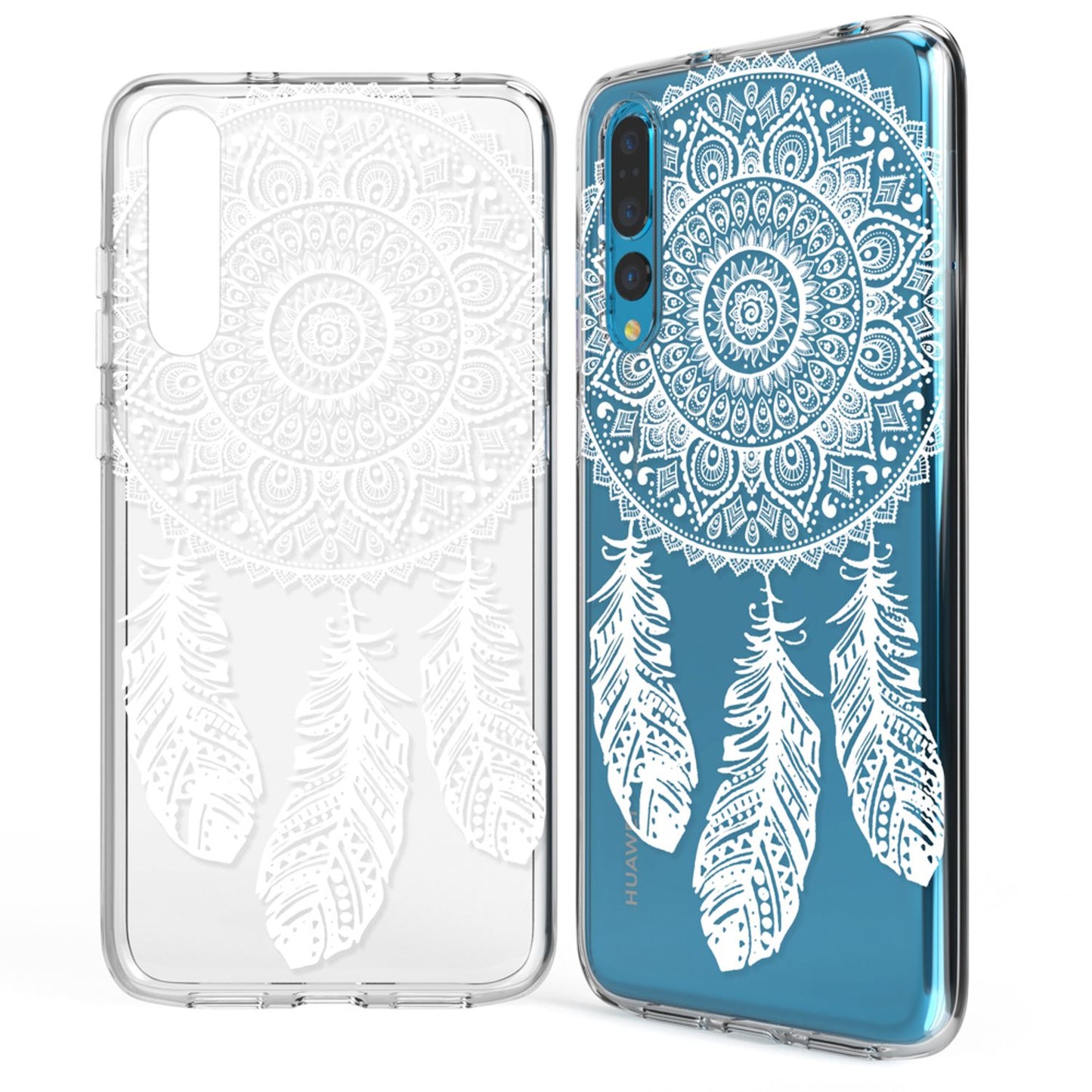 Husă din silicon pentru Huawei P20 Pro cu design, transparentă - subțire, transparentă, potrivire perfectă