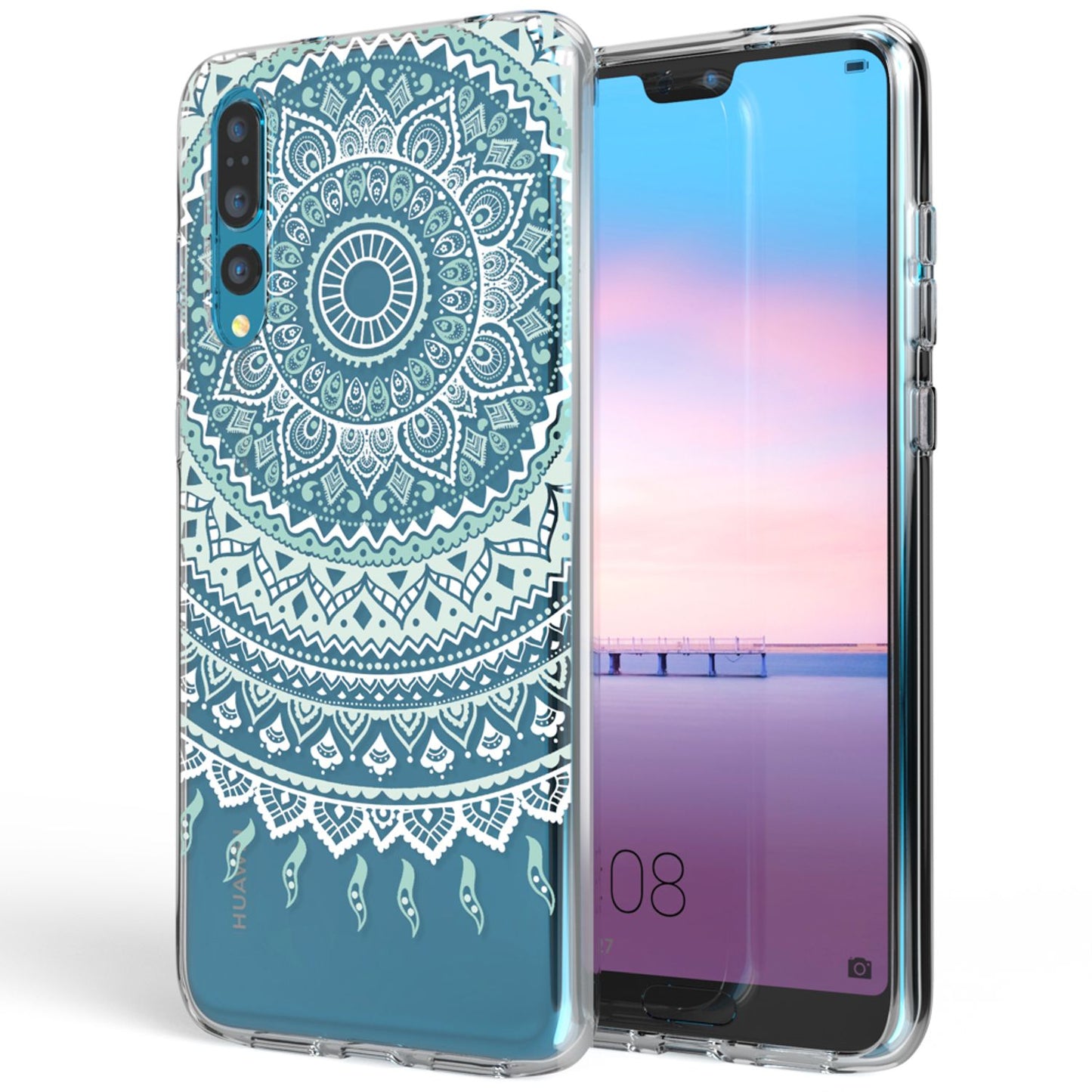 Husă din silicon pentru Huawei P20 Pro cu design, transparentă - subțire, transparentă, potrivire perfectă