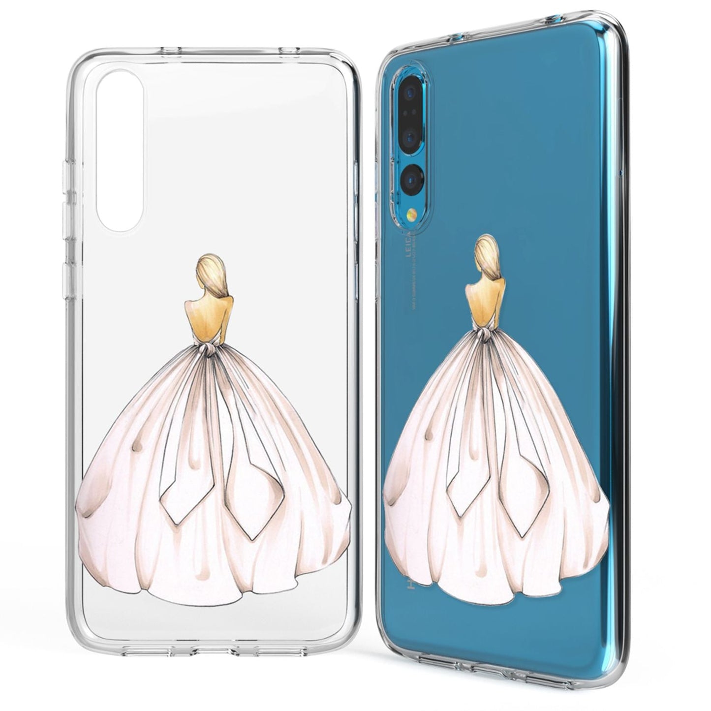 Husă din silicon pentru Huawei P20 Pro cu design, transparentă - subțire, transparentă, potrivire perfectă