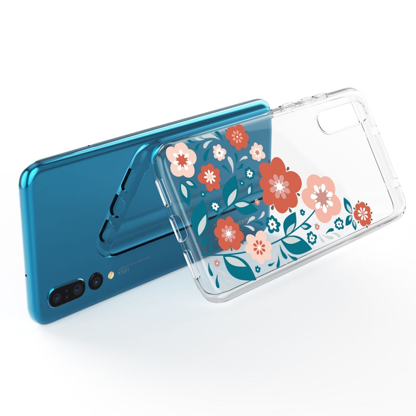 Husă din silicon pentru Huawei P20 Pro cu design, transparentă - subțire, transparentă, potrivire perfectă