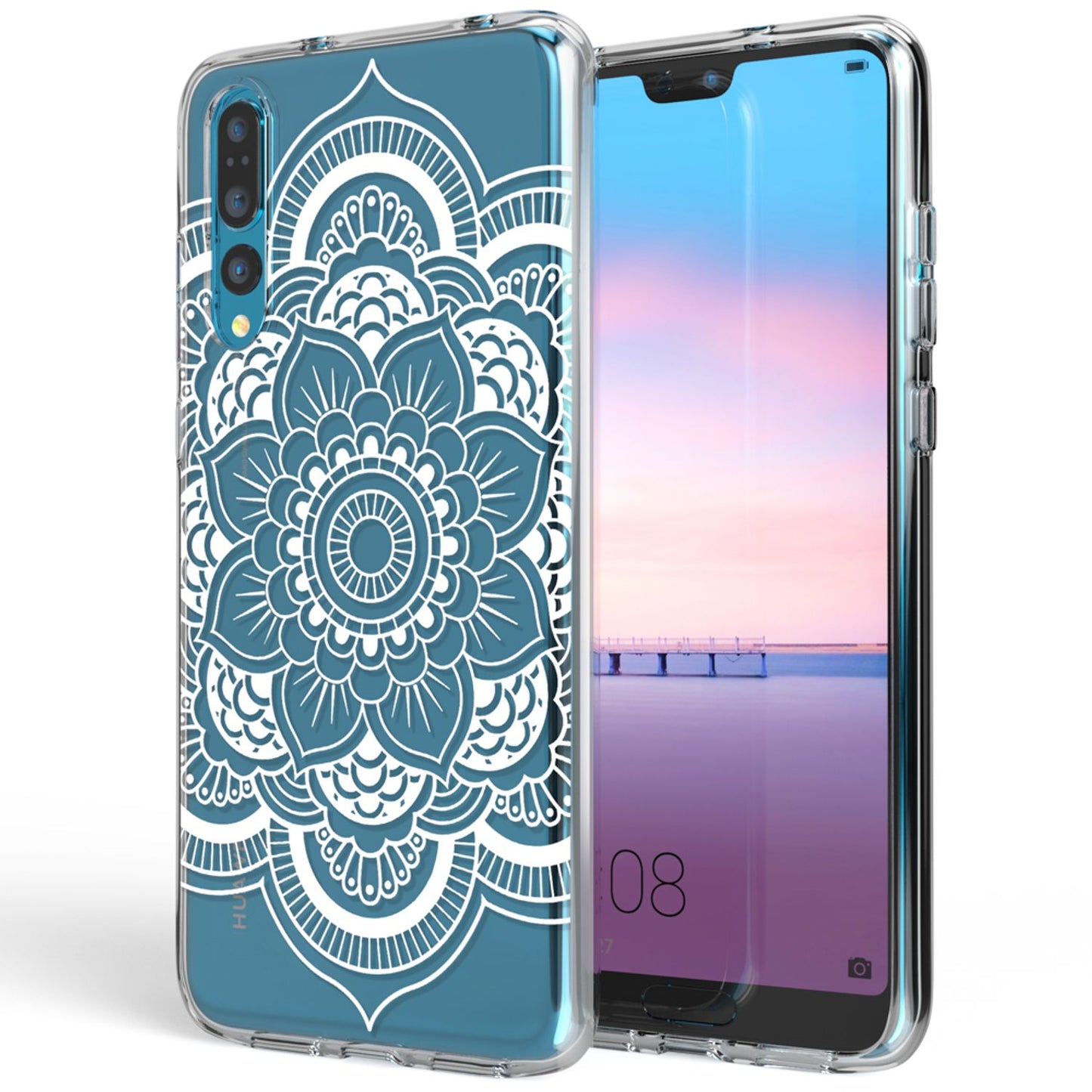 Husă din silicon pentru Huawei P20 Pro cu design, transparentă - subțire, transparentă, potrivire perfectă