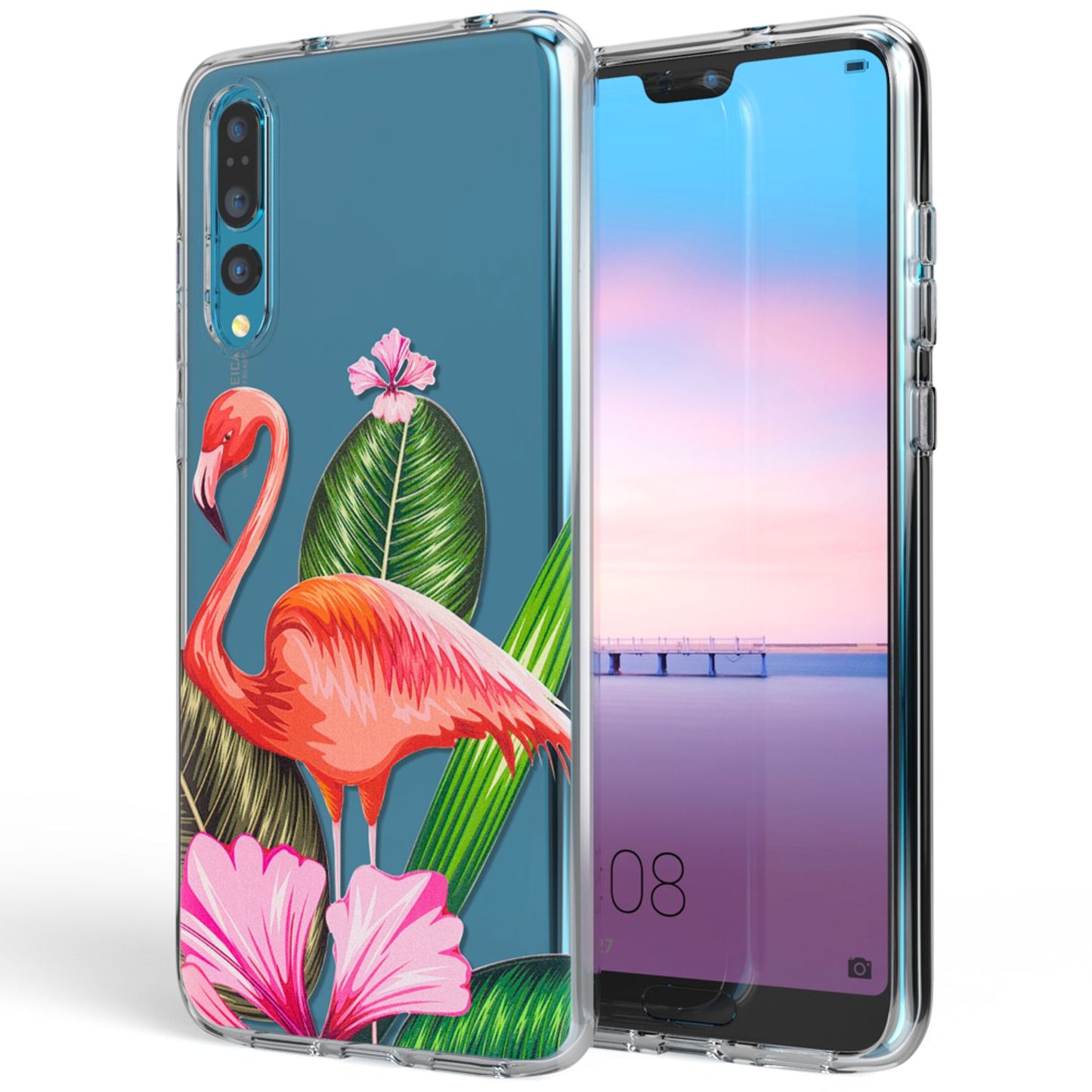 Husă din silicon pentru Huawei P20 Pro cu design, transparentă - subțire, transparentă, potrivire perfectă