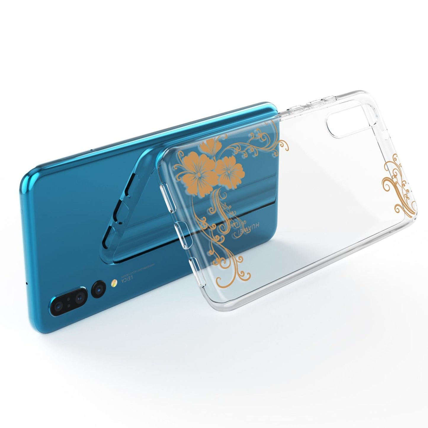 Husă din silicon pentru Huawei P20 Pro cu design, transparentă - subțire, transparentă, potrivire perfectă