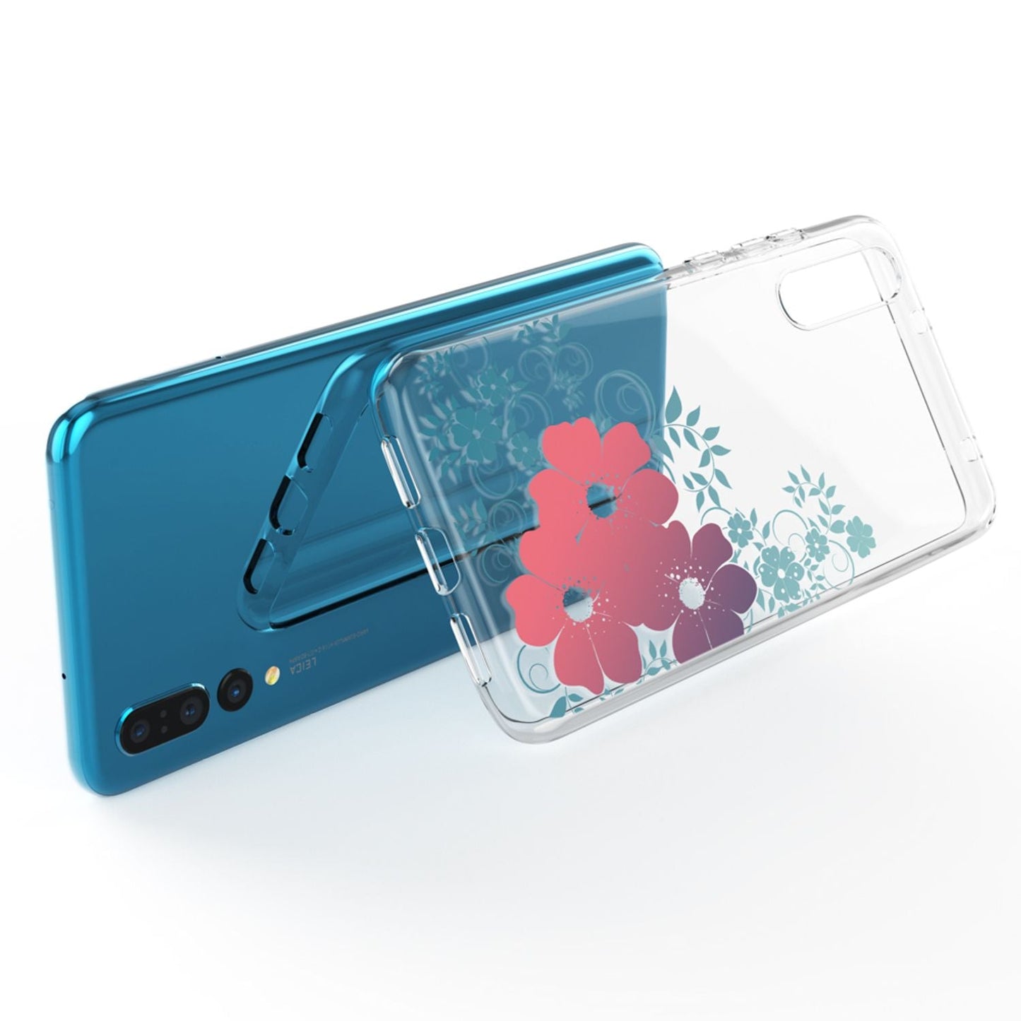 Husă din silicon pentru Huawei P20 Pro cu design, transparentă - subțire, transparentă, potrivire perfectă