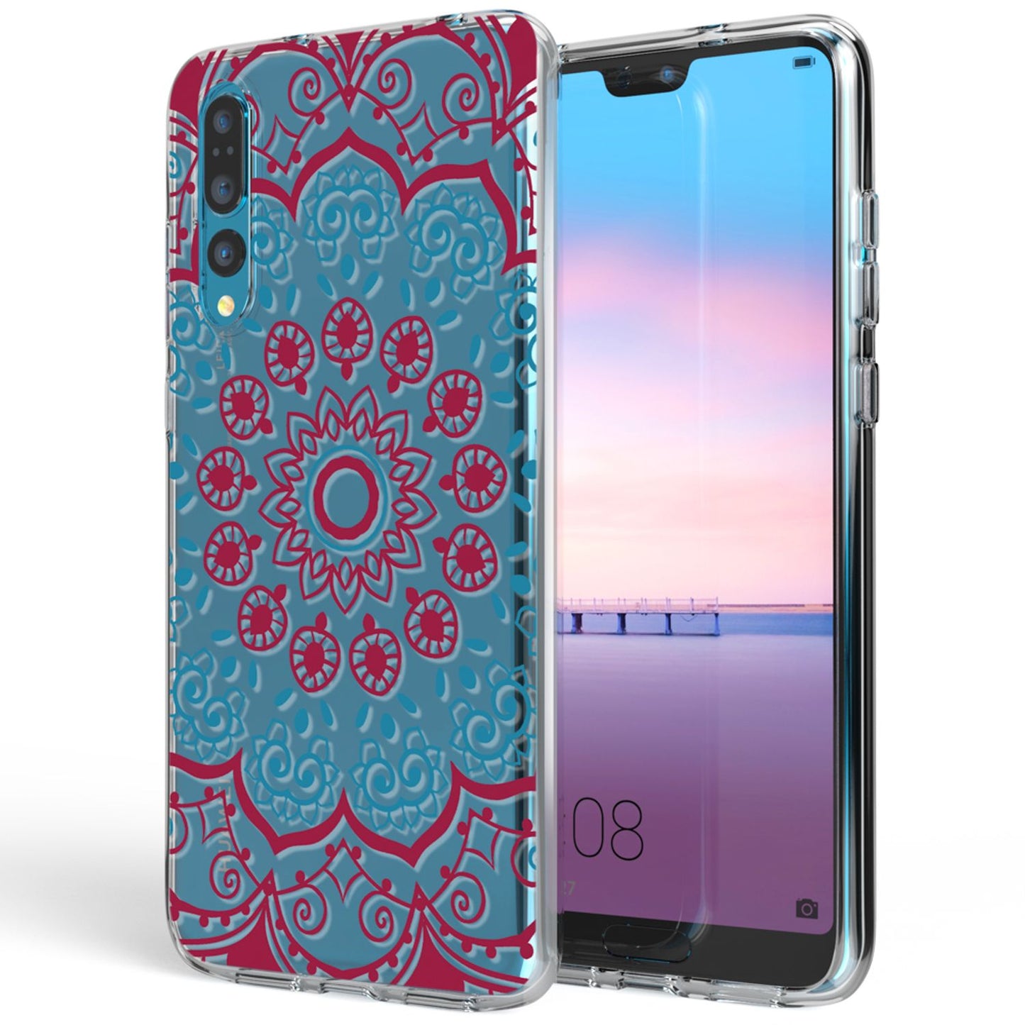 Husă din silicon pentru Huawei P20 Pro cu design, transparentă - subțire, transparentă, potrivire perfectă
