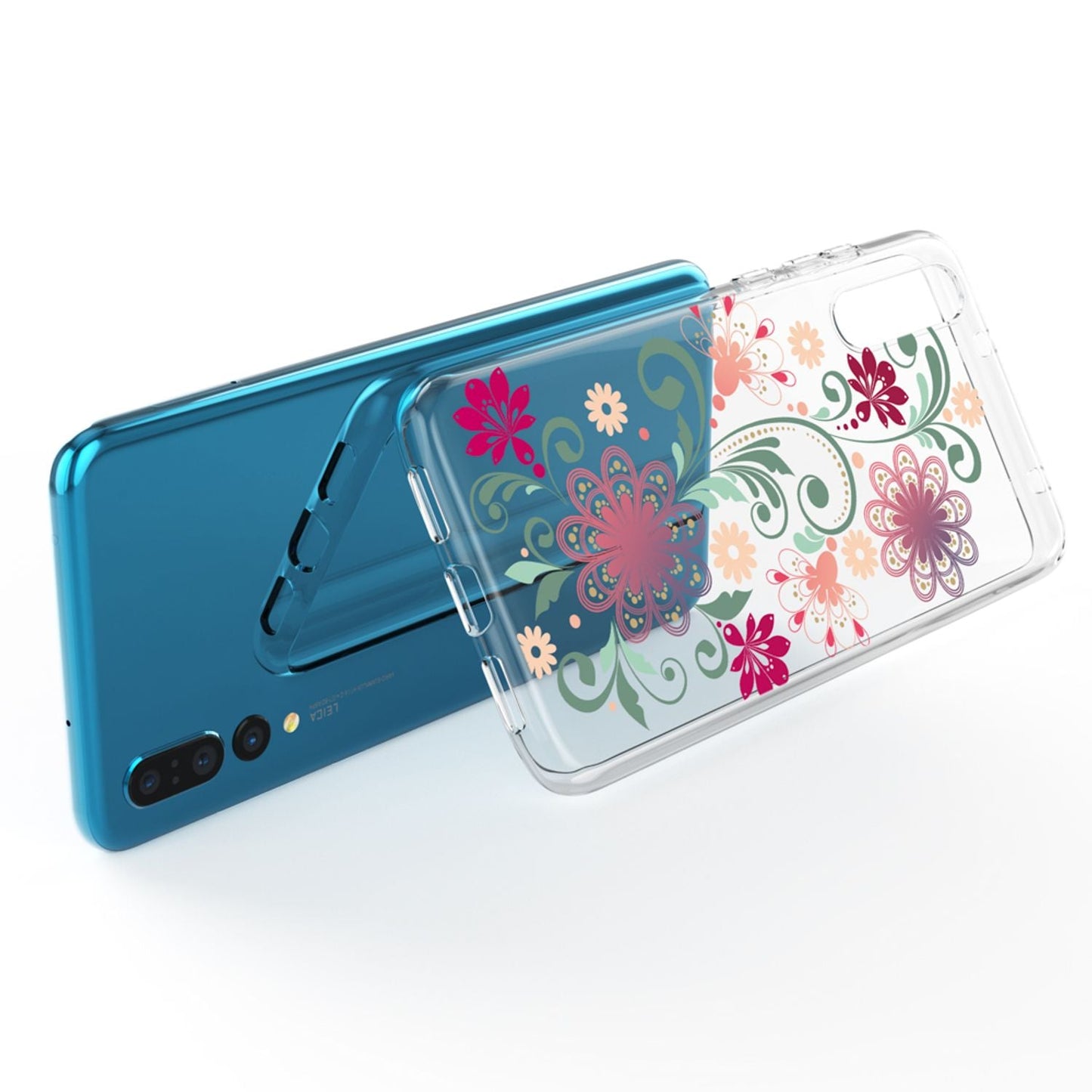 Husă din silicon pentru Huawei P20 Pro cu design, transparentă - subțire, transparentă, potrivire perfectă