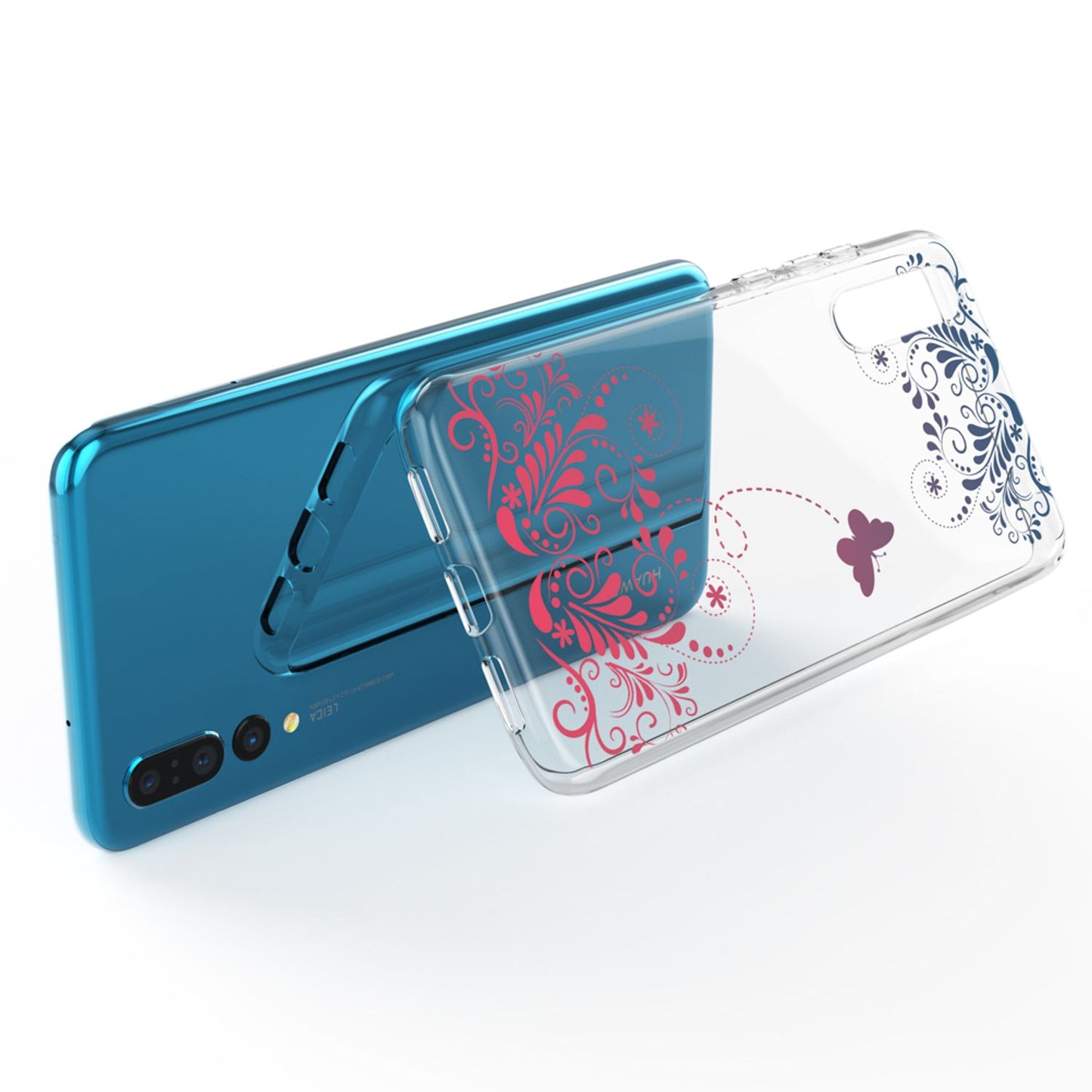 Husă din silicon pentru Huawei P20 Pro cu design, transparentă - subțire, transparentă, potrivire perfectă