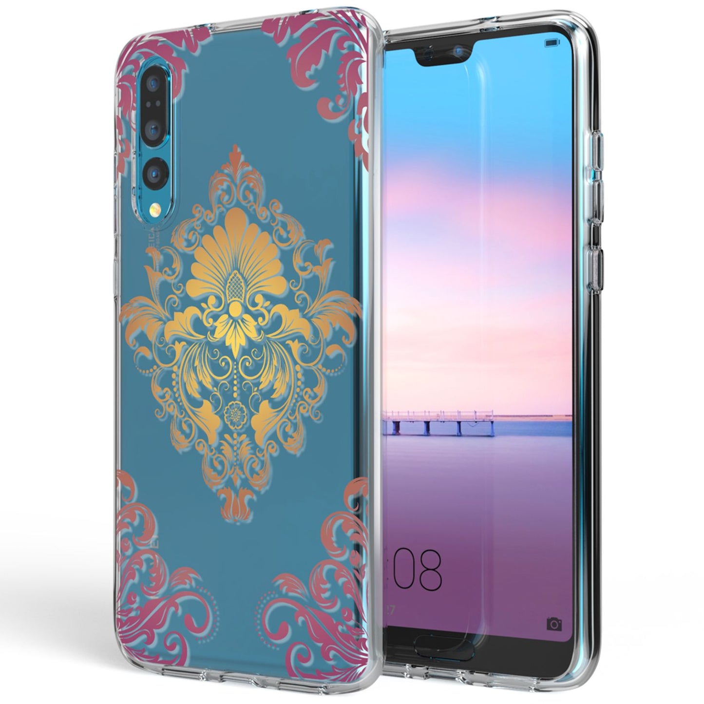 Husă din silicon pentru Huawei P20 Pro cu design, transparentă - subțire, transparentă, potrivire perfectă