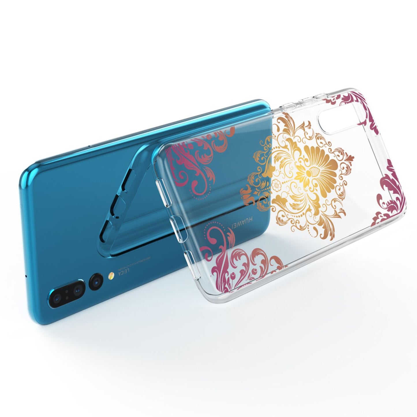 Husă din silicon pentru Huawei P20 Pro cu design, transparentă - subțire, transparentă, potrivire perfectă