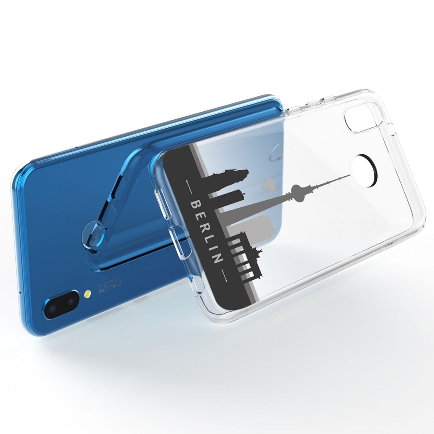 NALIA Huawei P20 Lite Hülle Slim Silikon Motiv Case - Dicke 0,7 mm; Material Silikon; Passform Huawei P20 Lite