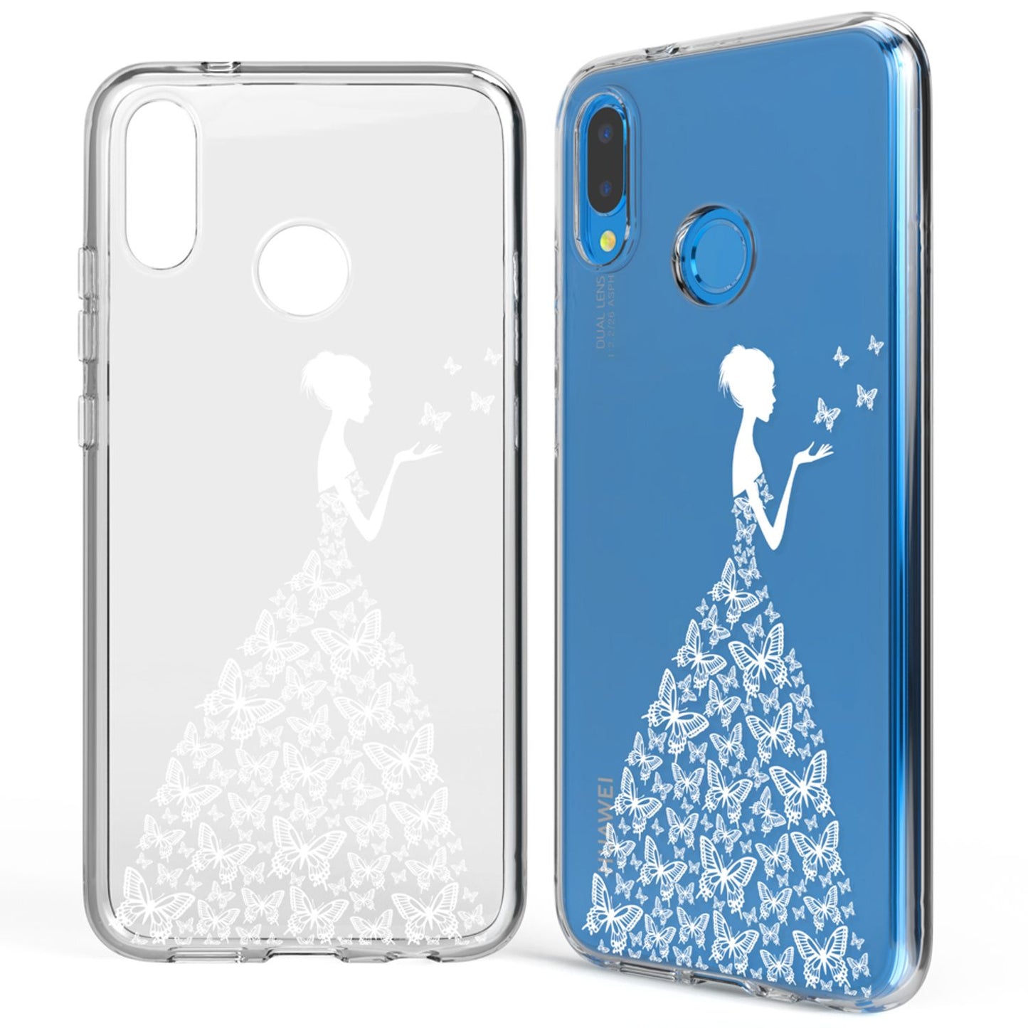 NALIA Huawei P20 Lite Hülle Slim Silikon Motiv Case - Dicke 0,7 mm; Material Silikon; Passform Huawei P20 Lite