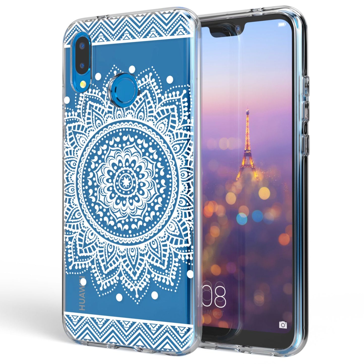 NALIA Huawei P20 Lite Hülle Slim Silikon Motiv Case - Dicke 0,7 mm; Material Silikon; Passform Huawei P20 Lite