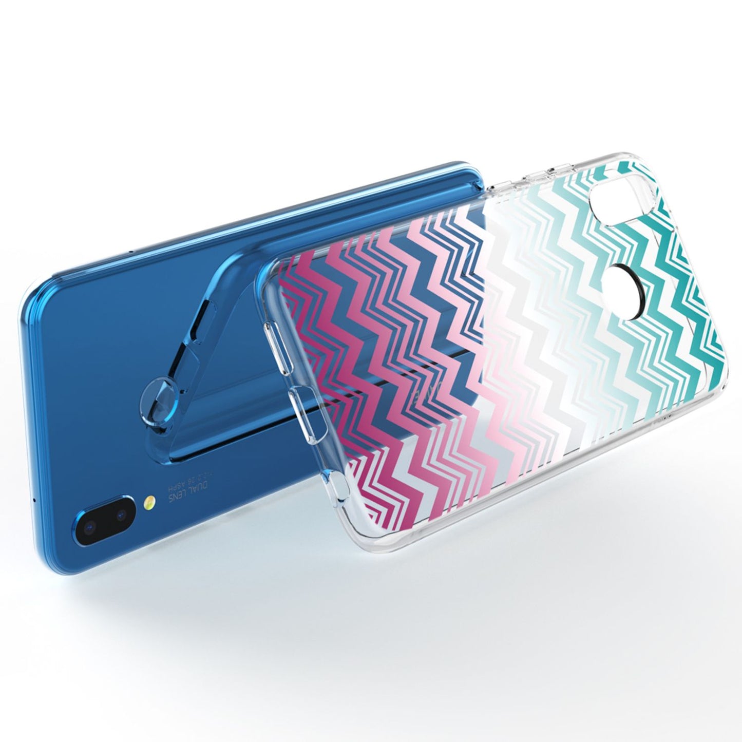 NALIA Huawei P20 Lite Hülle Slim Silikon Motiv Case - Dicke 0,7 mm; Material Silikon; Passform Huawei P20 Lite