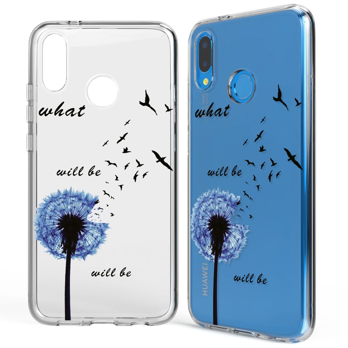 NALIA Huawei P20 Lite Hülle Slim Silikon Motiv Case - Dicke 0,7 mm; Material Silikon; Passform Huawei P20 Lite