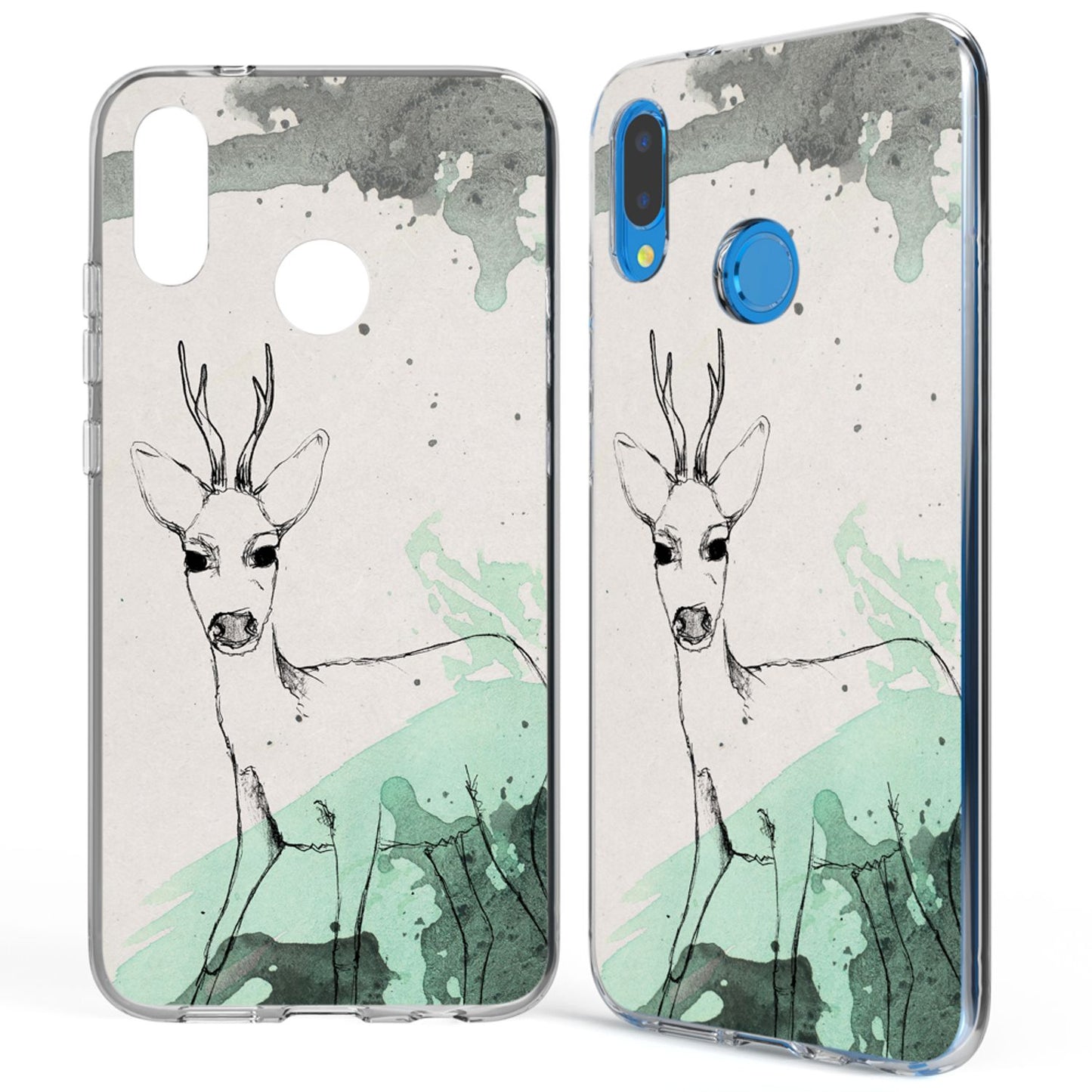 NALIA Huawei P20 Lite Hülle Slim Silikon Motiv Case - Dicke 0,7 mm; Material Silikon; Passform Huawei P20 Lite