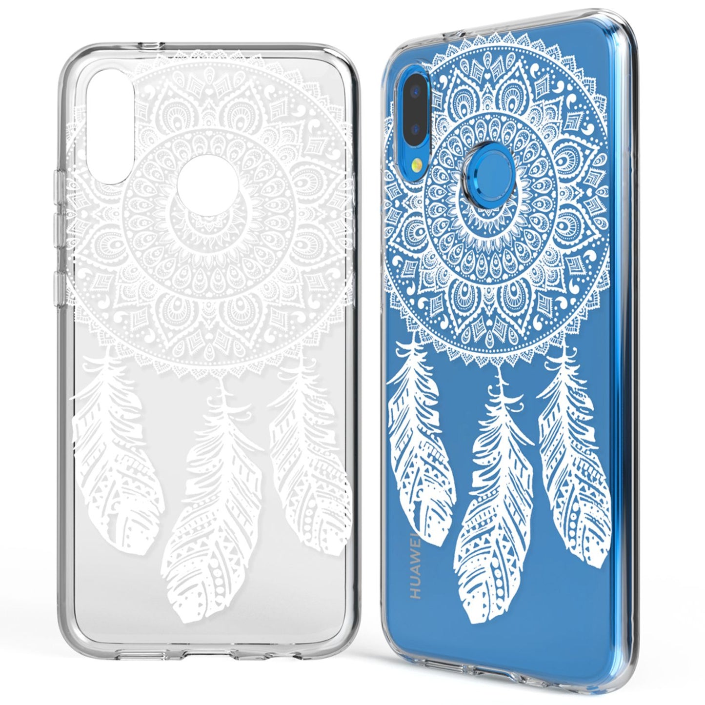NALIA Huawei P20 Lite Hülle Slim Silikon Motiv Case - Dicke 0,7 mm; Material Silikon; Passform Huawei P20 Lite