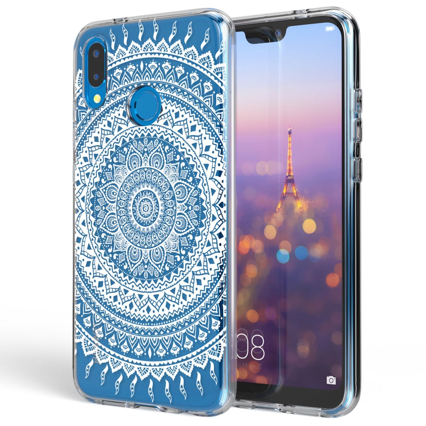 NALIA Huawei P20 Lite Hülle Slim Silikon Motiv Case - Dicke 0,7 mm; Material Silikon; Passform Huawei P20 Lite