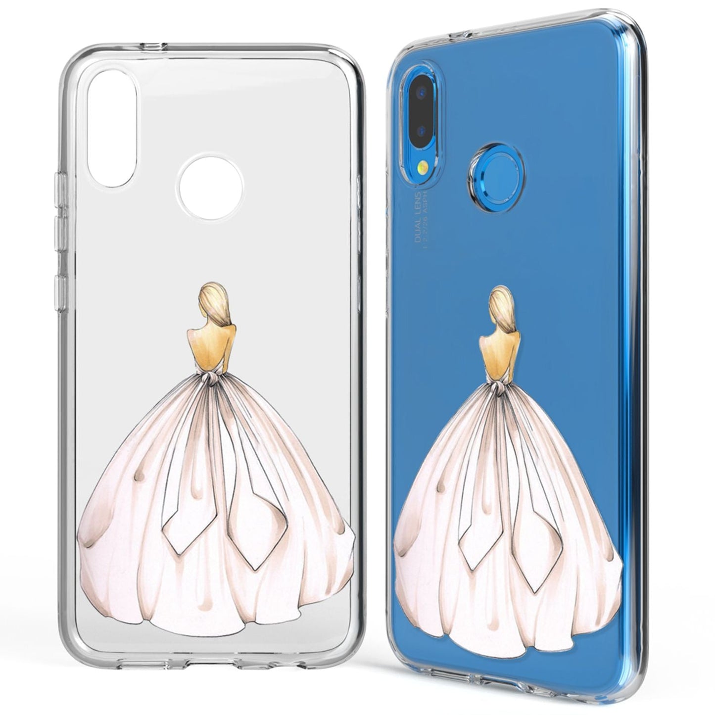 NALIA Huawei P20 Lite Hülle Slim Silikon Motiv Case - Dicke 0,7 mm; Material Silikon; Passform Huawei P20 Lite