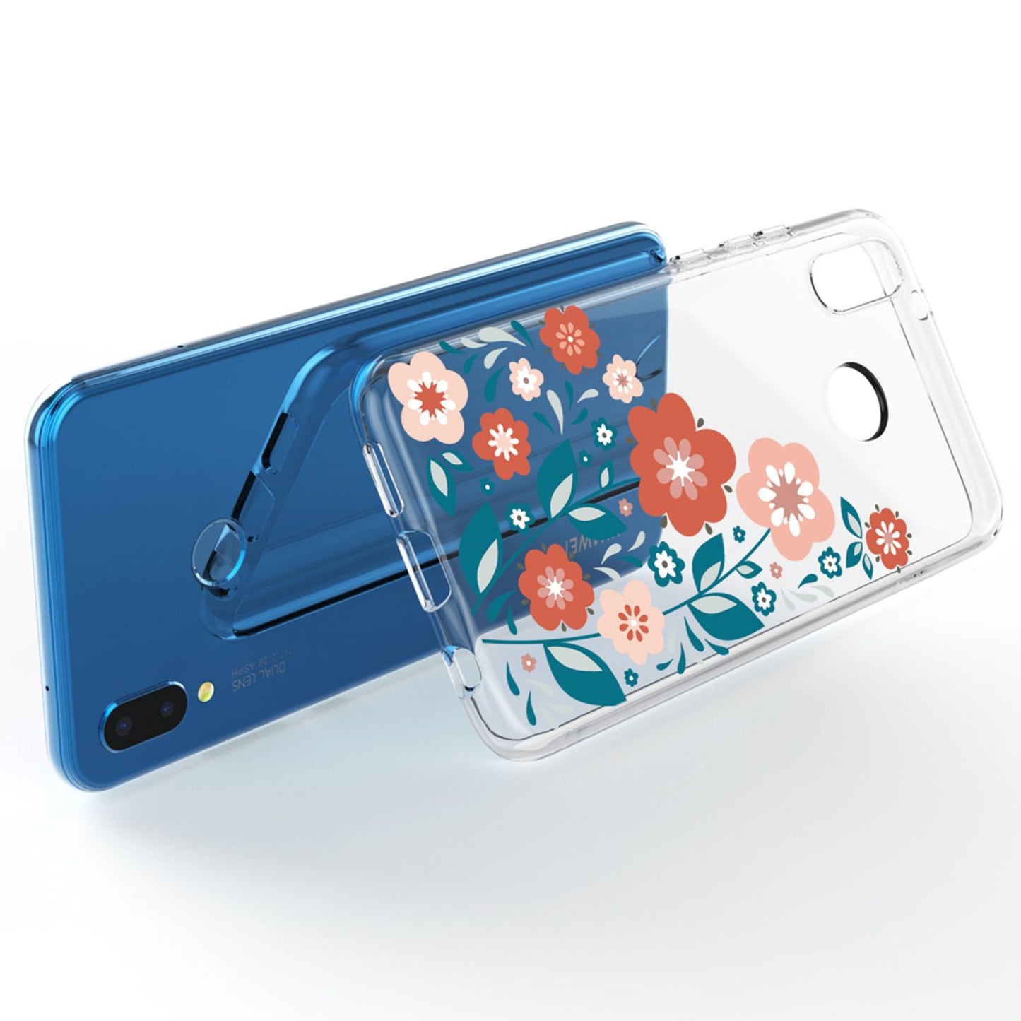 NALIA Huawei P20 Lite Hülle Slim Silikon Motiv Case - Dicke 0,7 mm; Material Silikon; Passform Huawei P20 Lite