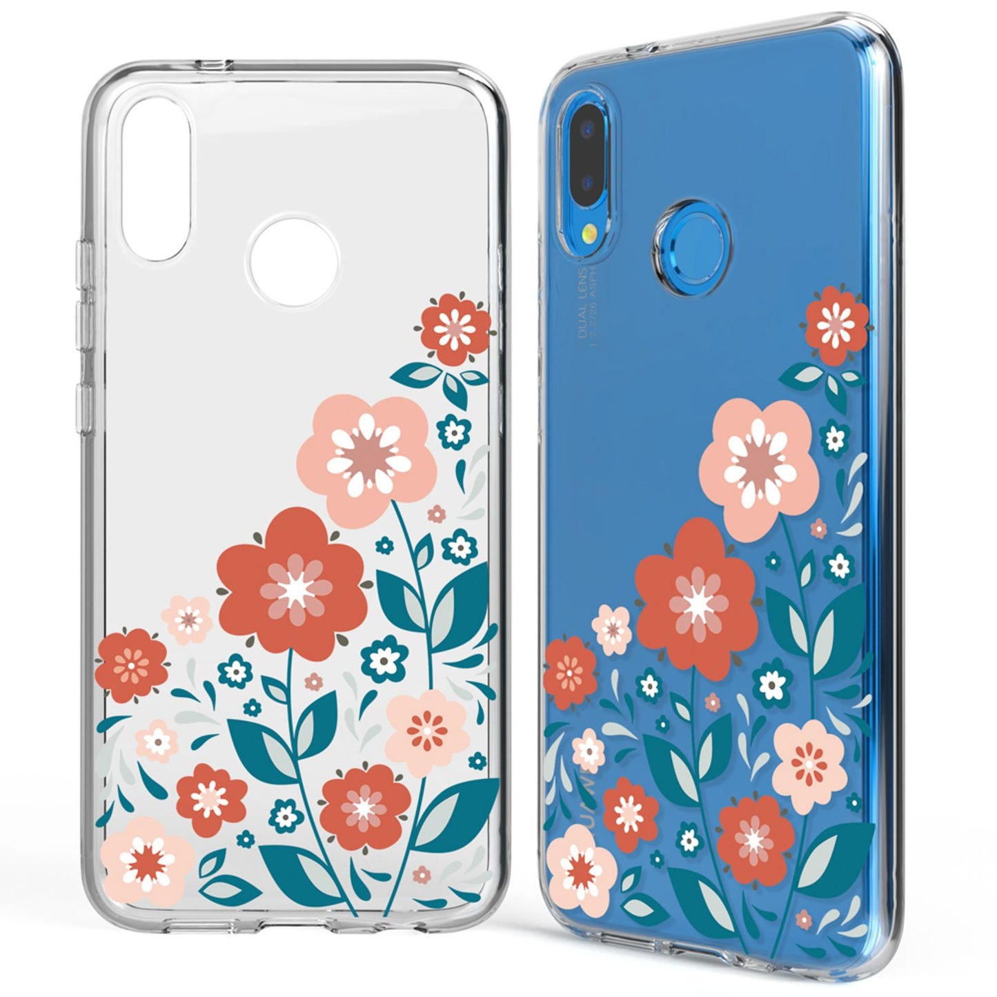 NALIA Huawei P20 Lite Hülle Slim Silikon Motiv Case - Dicke 0,7 mm; Material Silikon; Passform Huawei P20 Lite