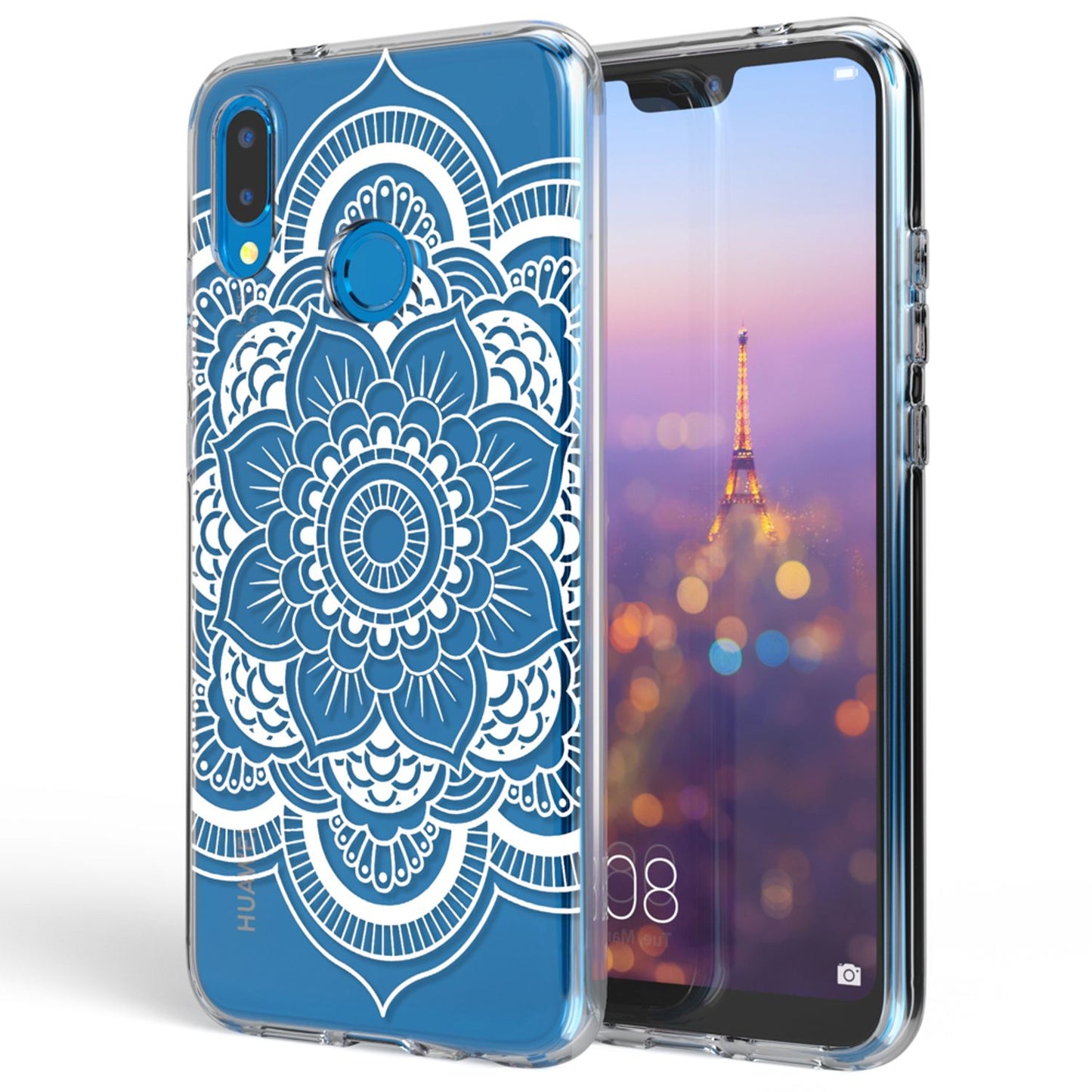 NALIA Huawei P20 Lite Hülle Slim Silikon Motiv Case - Dicke 0,7 mm; Material Silikon; Passform Huawei P20 Lite