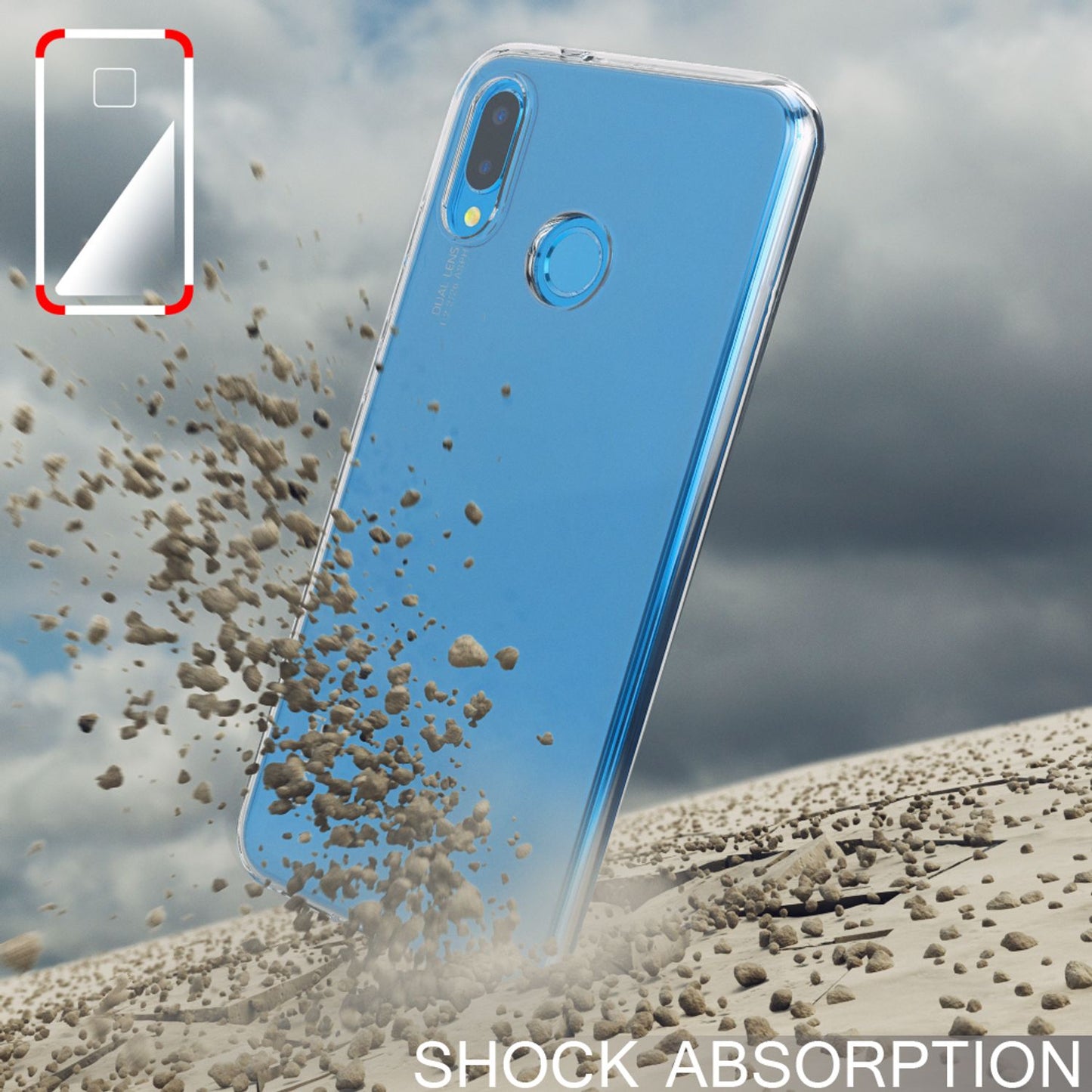 NALIA Huawei P20 Lite Hülle Slim Silikon Motiv Case - Dicke 0,7 mm; Material Silikon; Passform Huawei P20 Lite