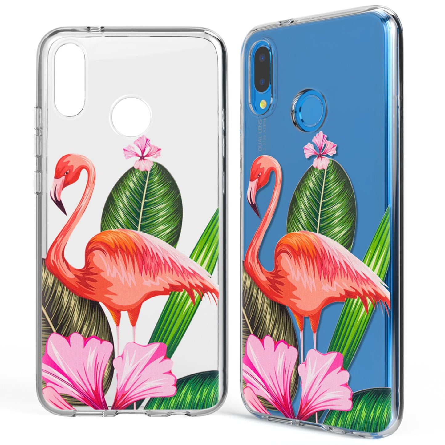 NALIA Huawei P20 Lite Hülle Slim Silikon Motiv Case - Dicke 0,7 mm; Material Silikon; Passform Huawei P20 Lite