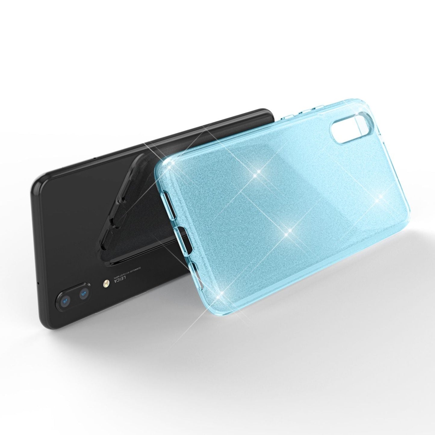 Husă de telefon Huawei P20 de la NALIA, husă din silicon cu sclipici, sclipici protector