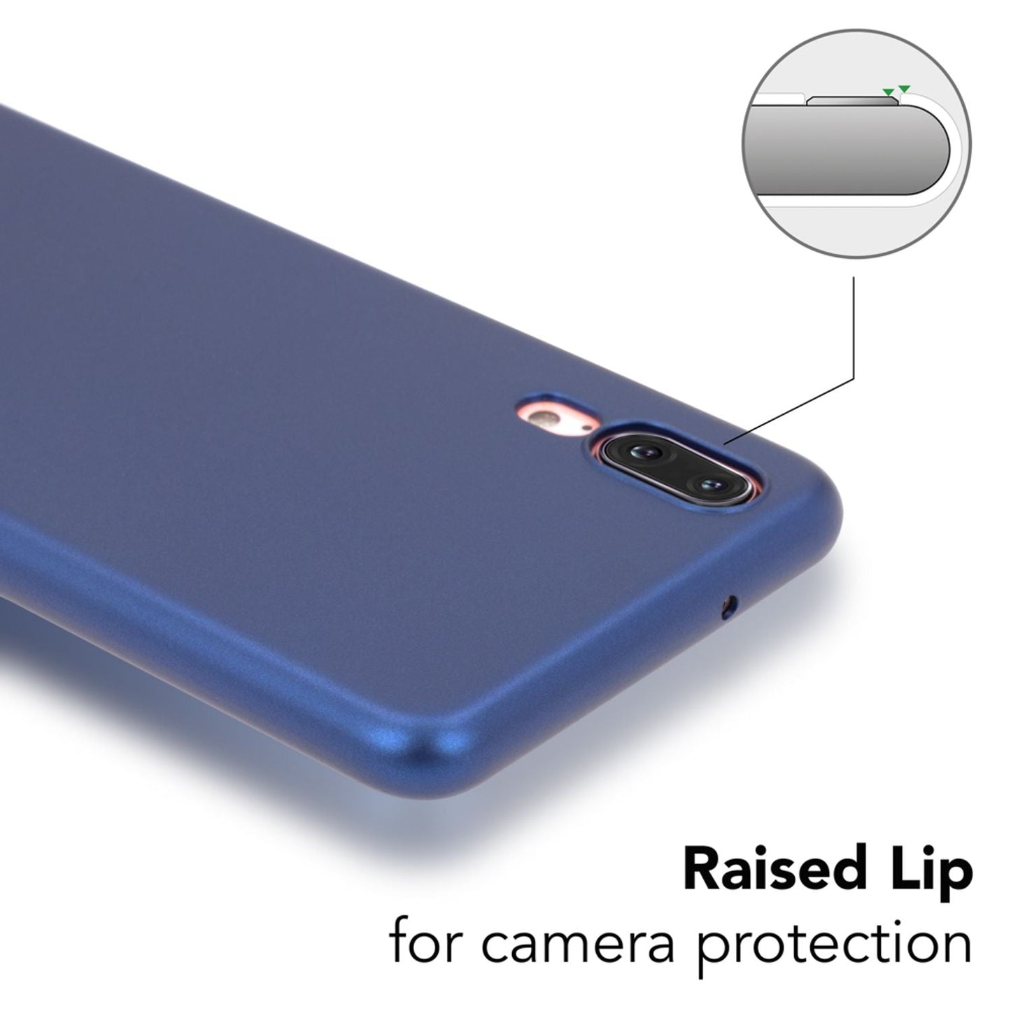 NALIA Huawei P20 Dünne Hard Case PureFit - 0,5 mm Dicke, Kratzschutz, Slim Matt