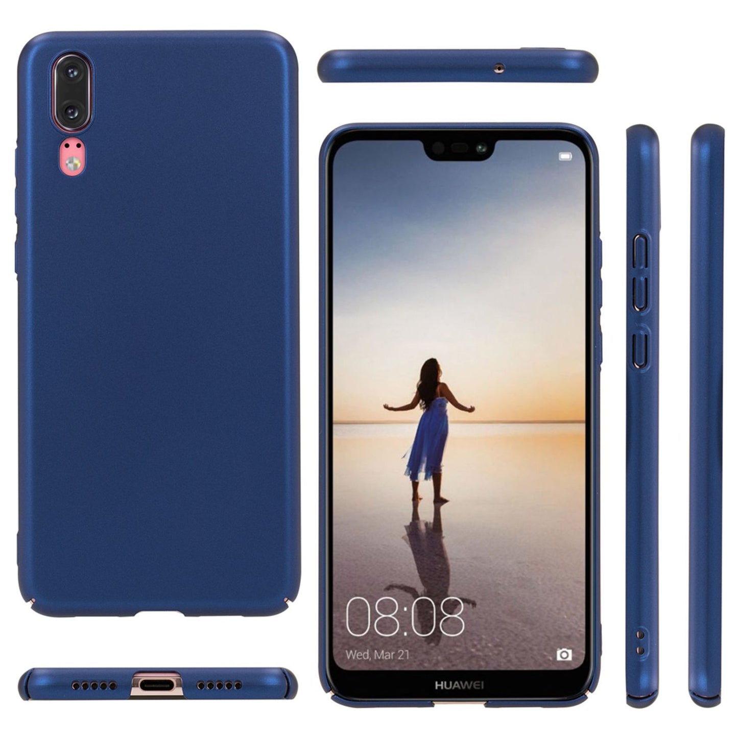 NALIA Huawei P20 Dünne Hard Case PureFit - 0,5 mm Dicke, Kratzschutz, Slim Matt