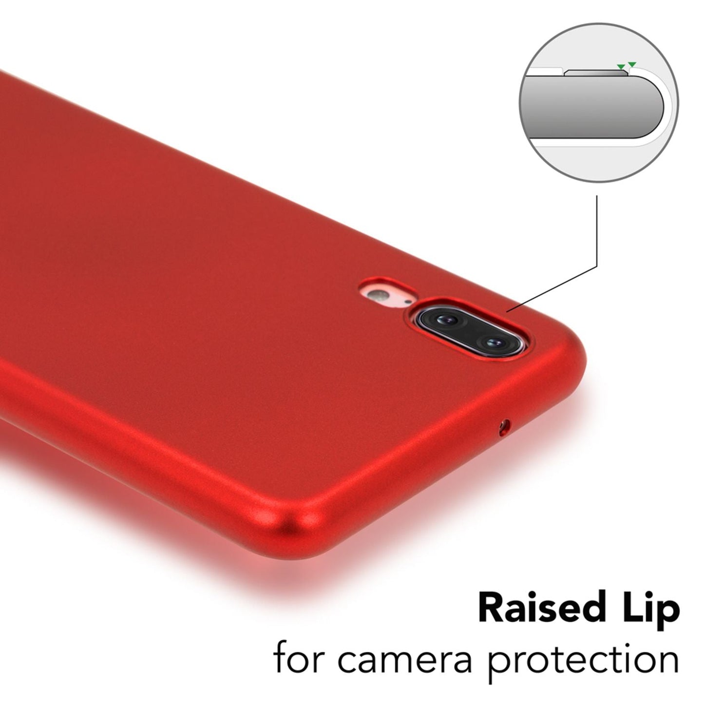 NALIA Huawei P20 Dünne Hard Case PureFit - 0,5 mm Dicke, Kratzschutz, Slim Matt