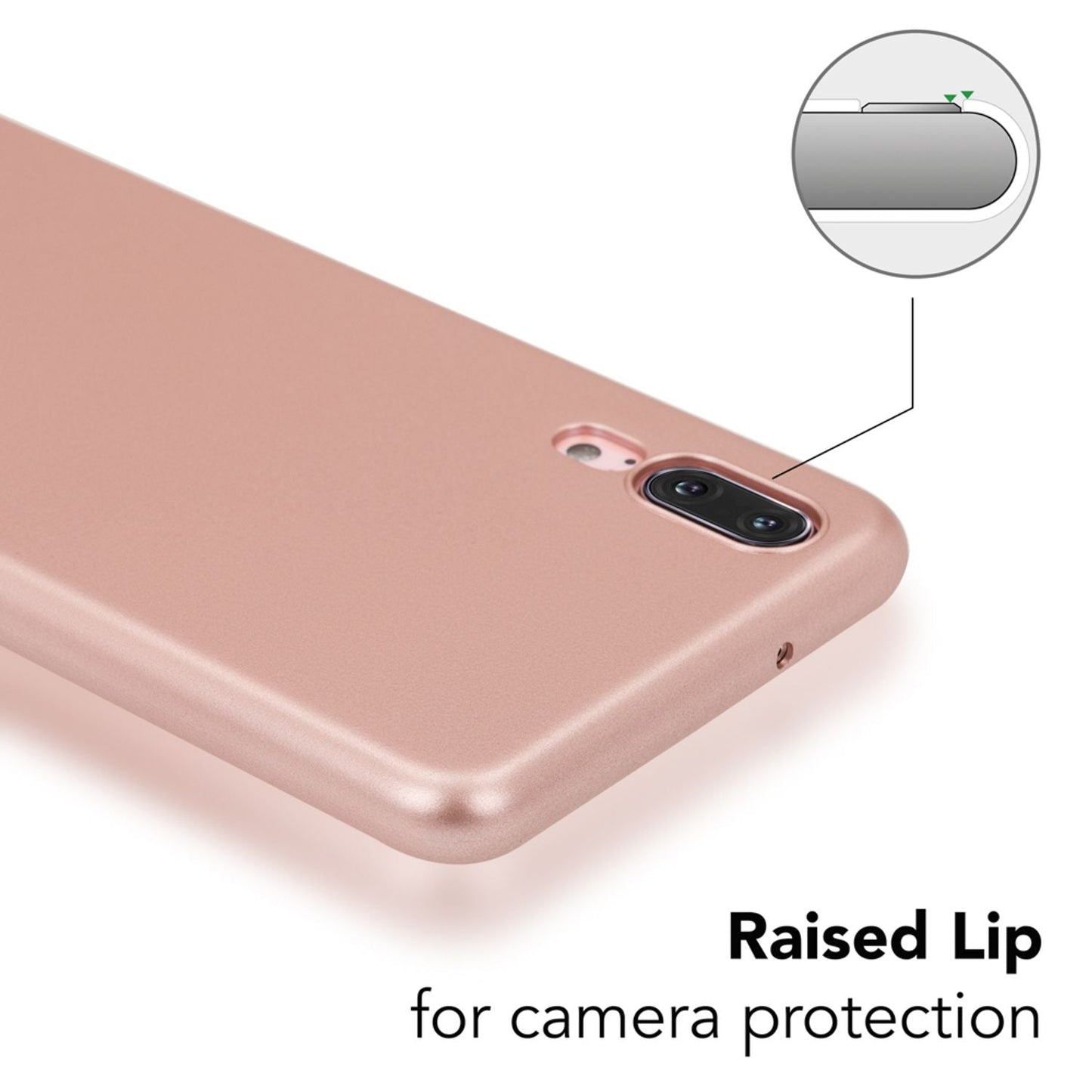 NALIA Huawei P20 Dünne Hard Case PureFit - 0,5 mm Dicke, Kratzschutz, Slim Matt