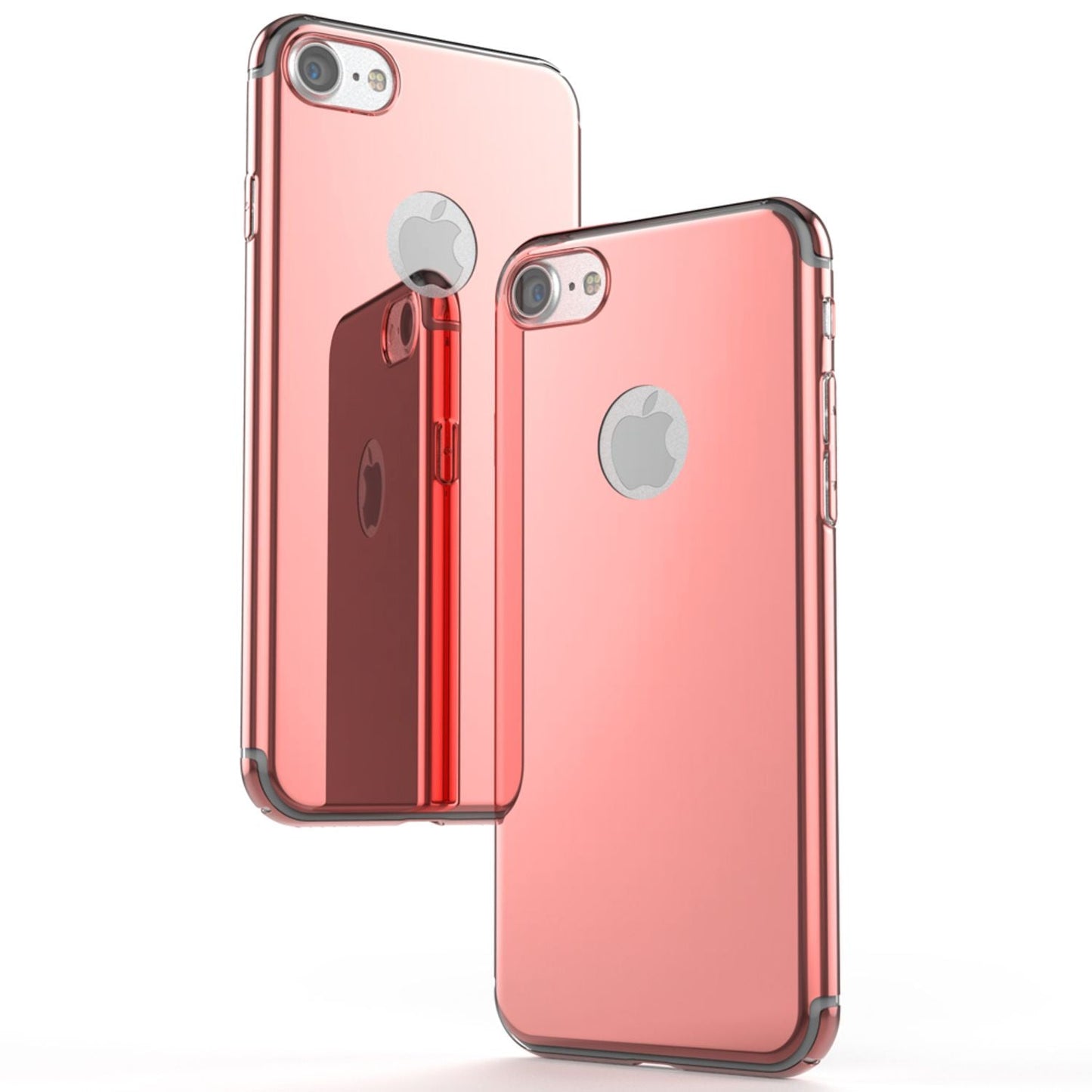 iPhone 7 Spiegel Handy Hülle von NALIA, Ultra Slim Cover Mirror Case Hard Cover