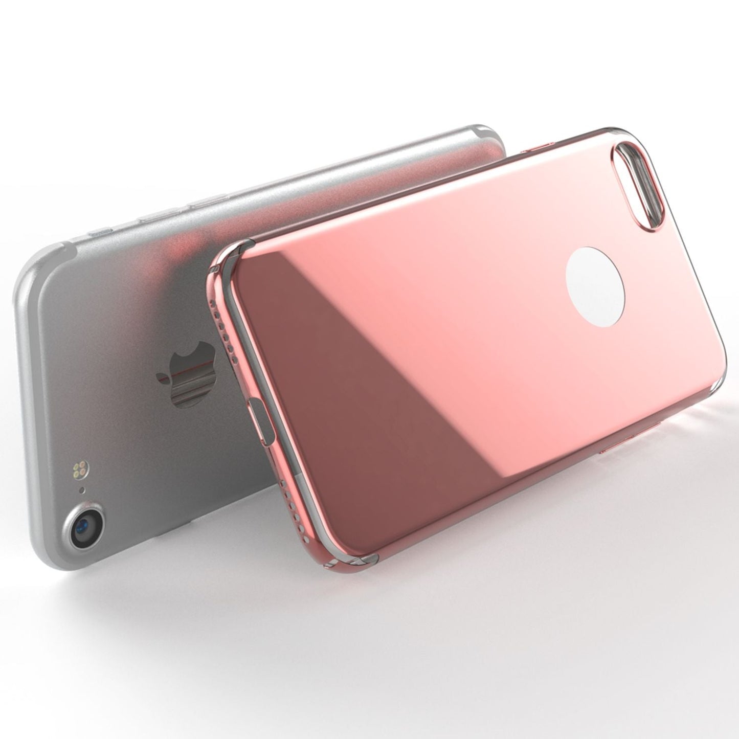 iPhone 7 Spiegel Handy Hülle von NALIA, Ultra Slim Cover Mirror Case Hard Cover