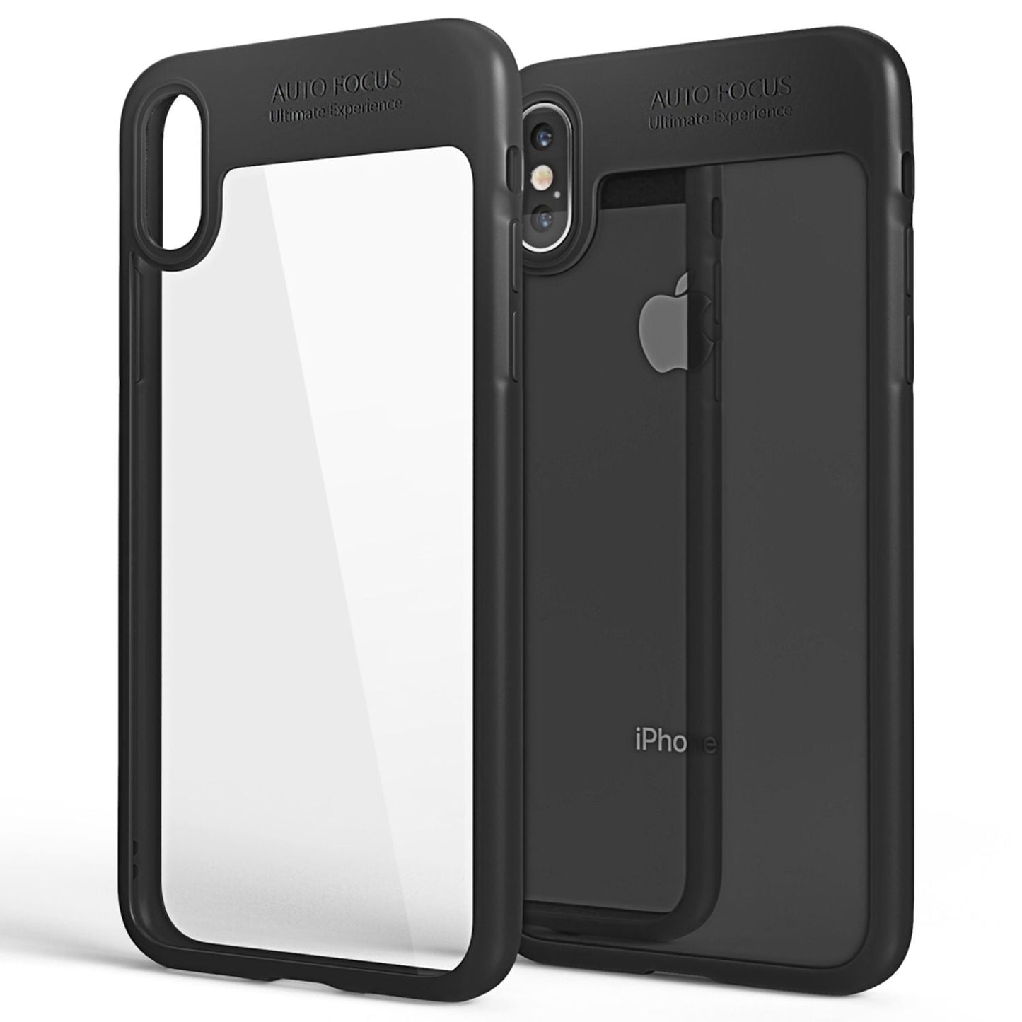 NALIA Hülle für iPhone X XS, Slim Hard Case Handy Schutz Back Cover Bumper Etui