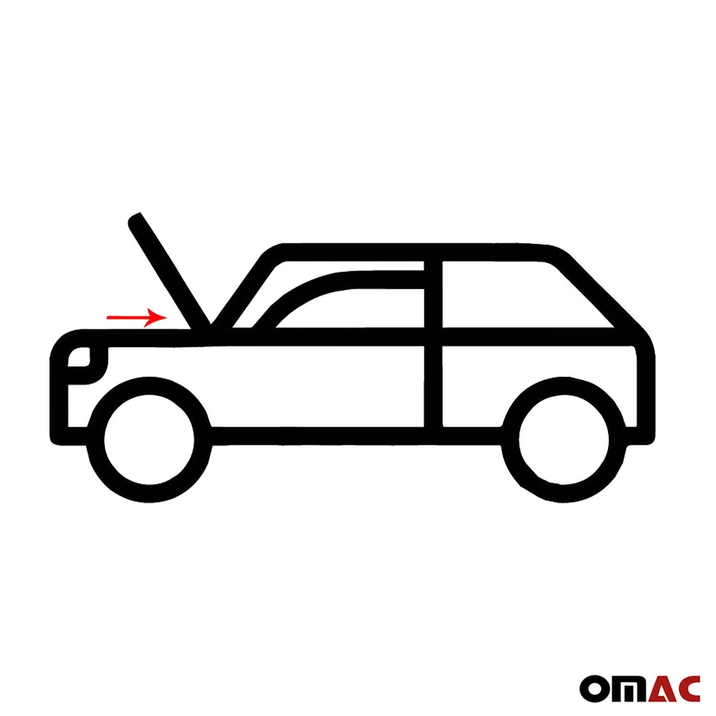 Amortizor capotă cu arc pe gaz pentru Toyota Hilux 2004-2020 oțel