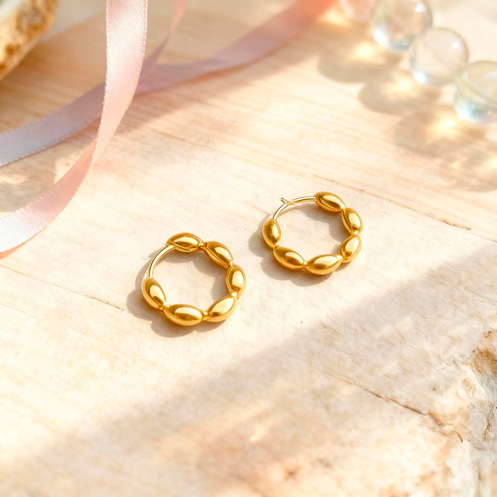 Cercei din argint 925, model rotund