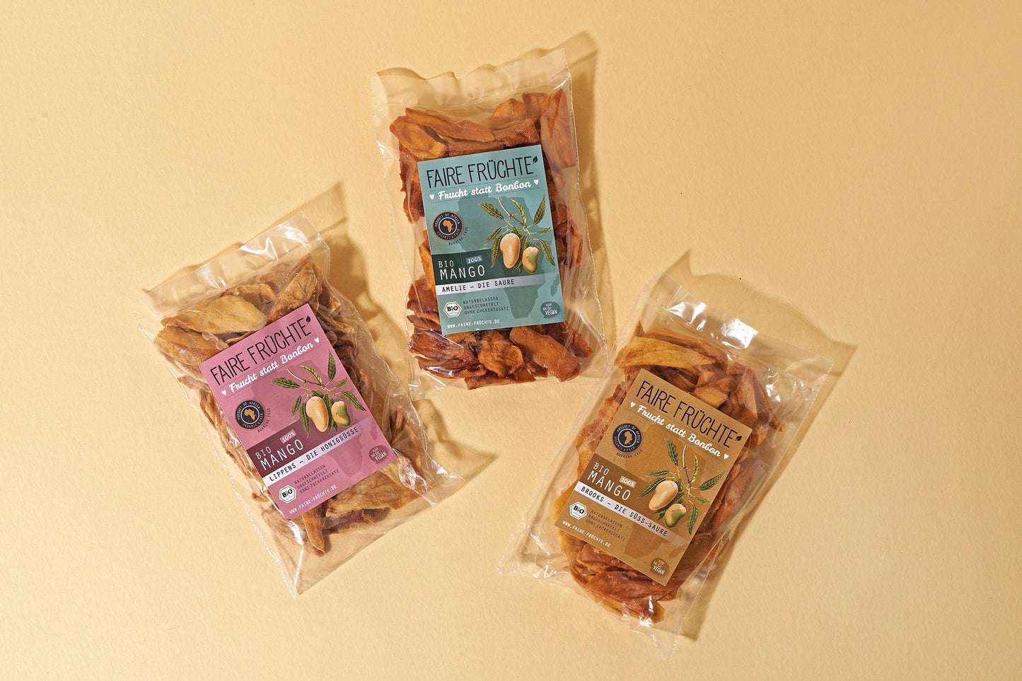 Faire Fruchte Mango Bio 3x100 g - Sortiment 300 g