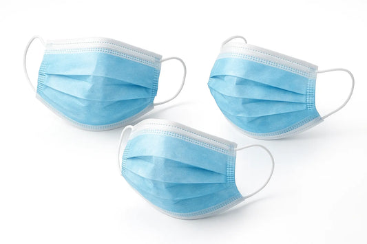 3-lagige Einwegmaske in Blau – komfortabler Mund-Nasenschutz (50 St.)