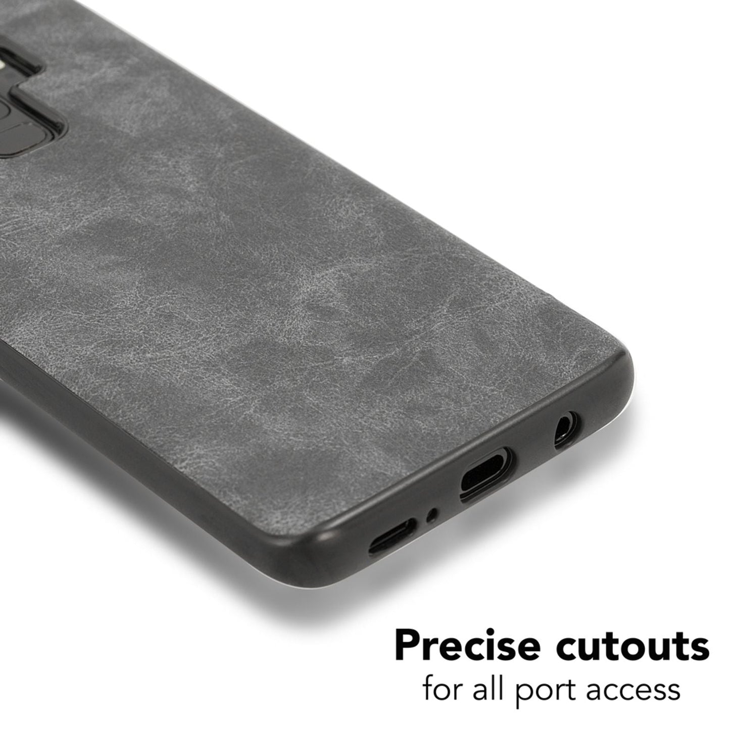 Samsung Galaxy S9 Plus Kunstleder Hülle von NALIA, Schutzhülle Dünne Handy Hülle