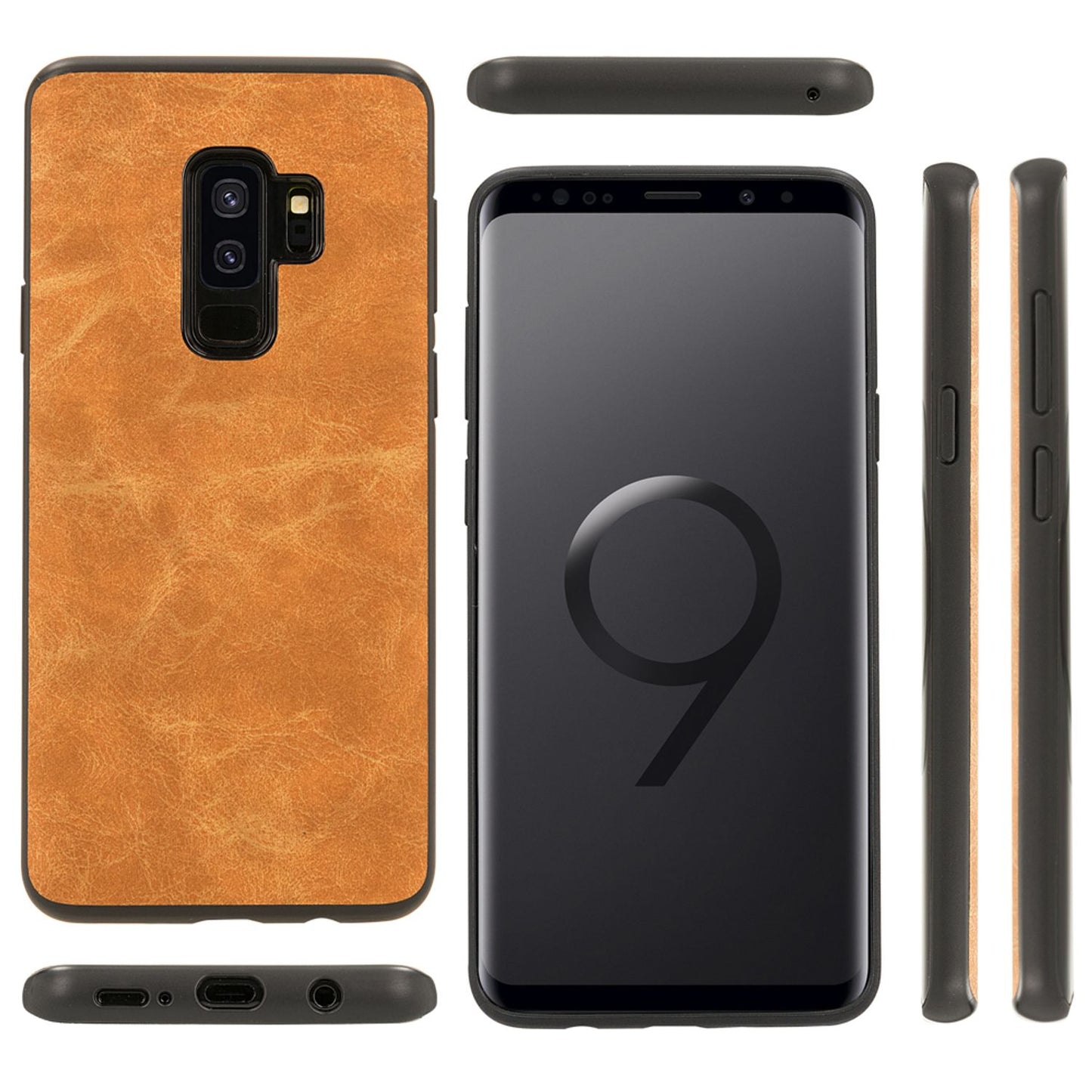 Samsung Galaxy S9 Plus Kunstleder Hülle von NALIA, Schutzhülle Dünne Handy Hülle