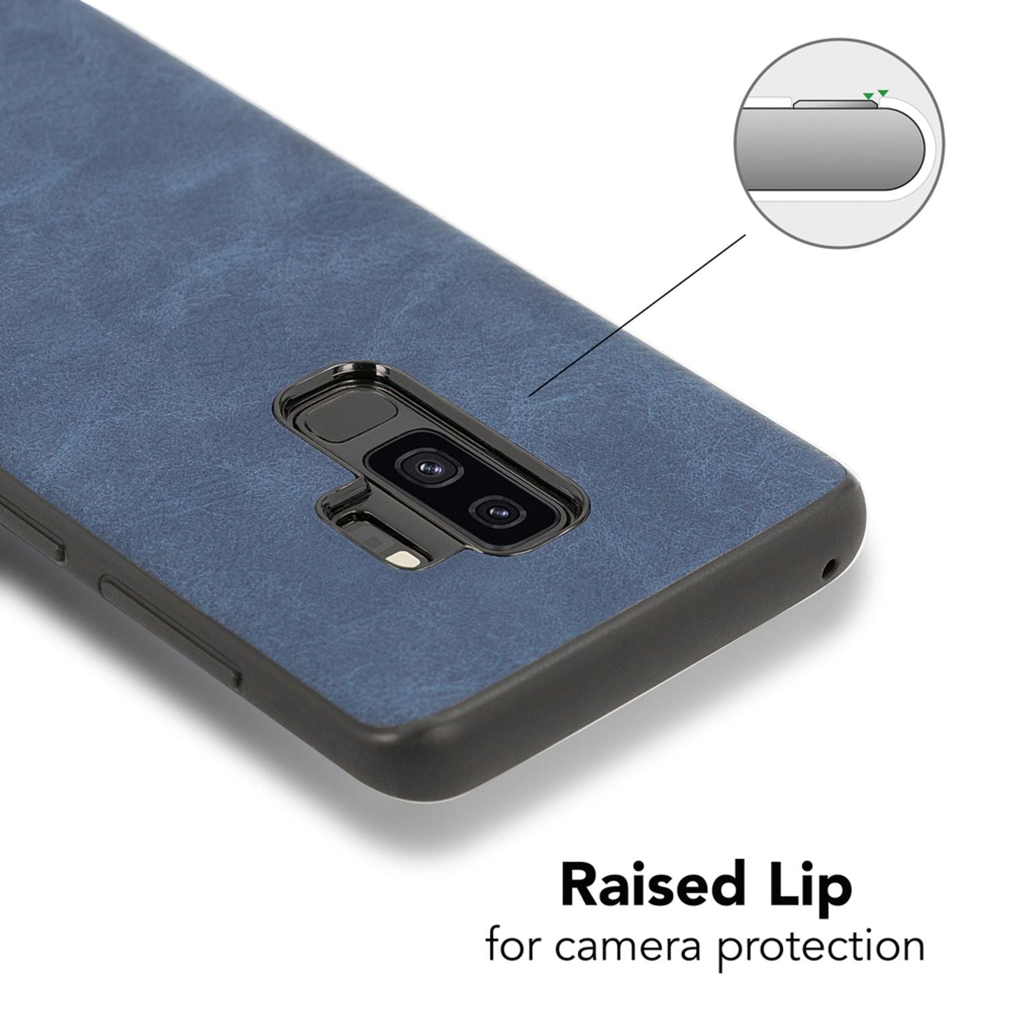 Samsung Galaxy S9 Plus Kunstleder Hülle von NALIA, Schutzhülle Dünne Handy Hülle