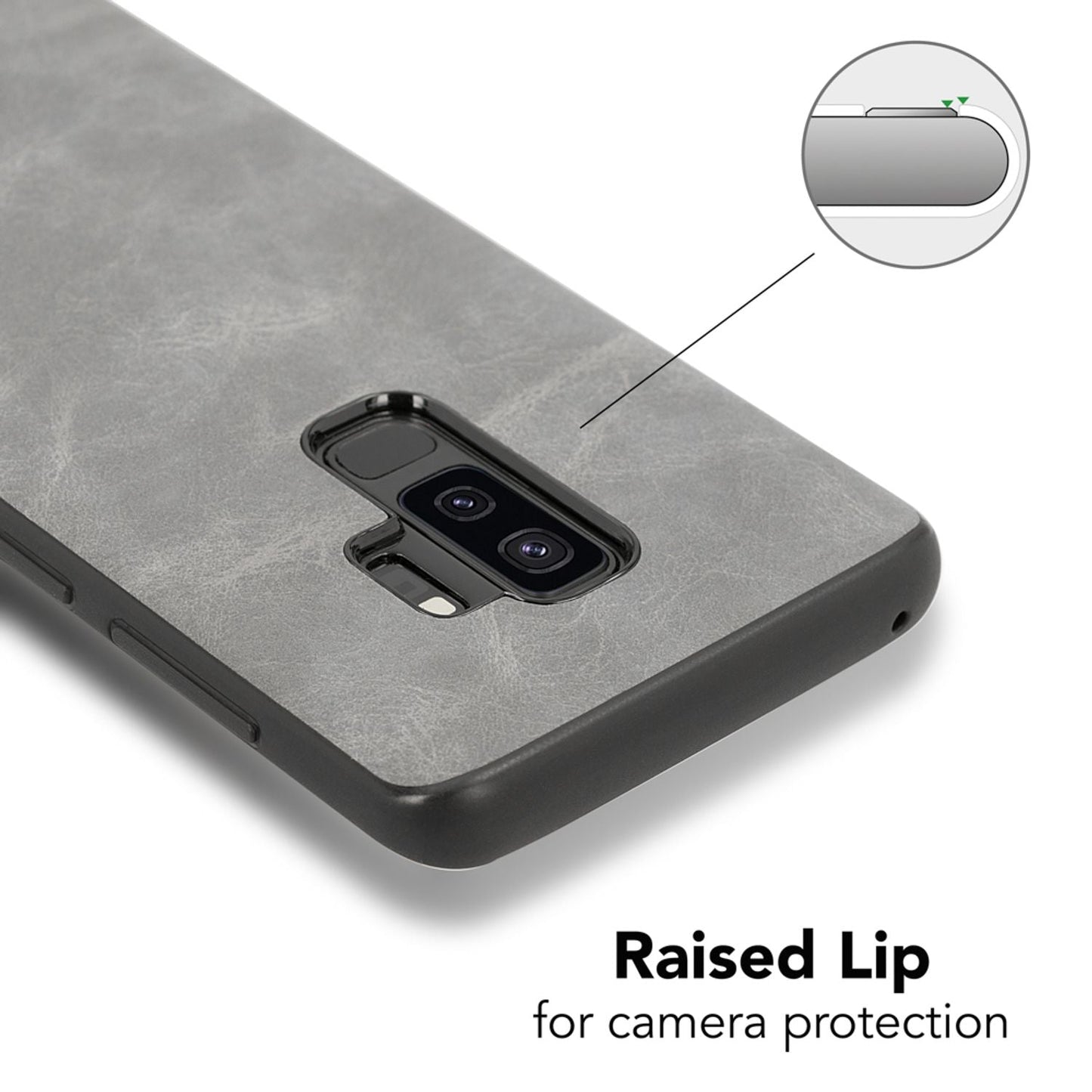 Samsung Galaxy S9 Plus Kunstleder Hülle von NALIA, Schutzhülle Dünne Handy Hülle